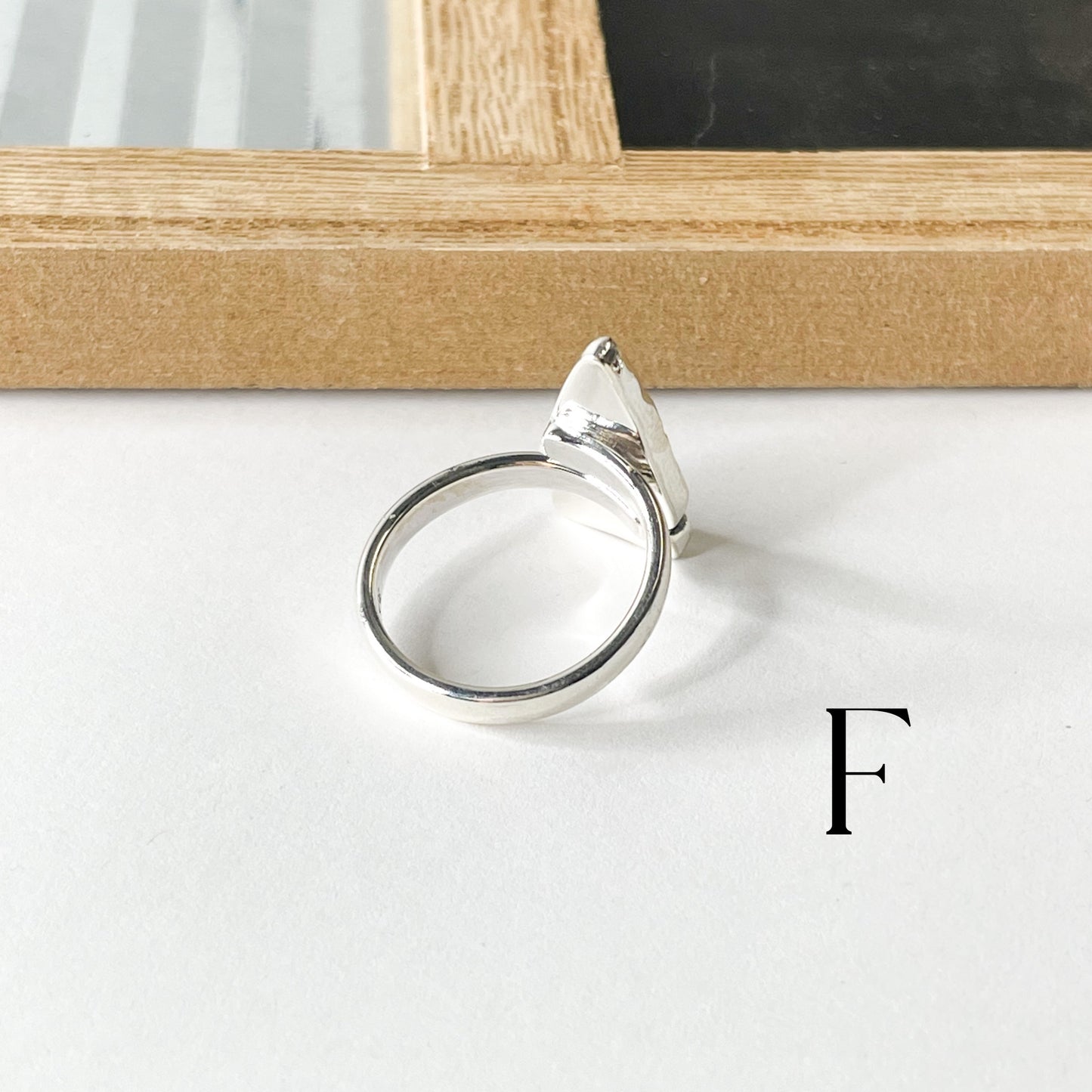 Colorful Glass Arrow Ring - Solid Sterling Silver
