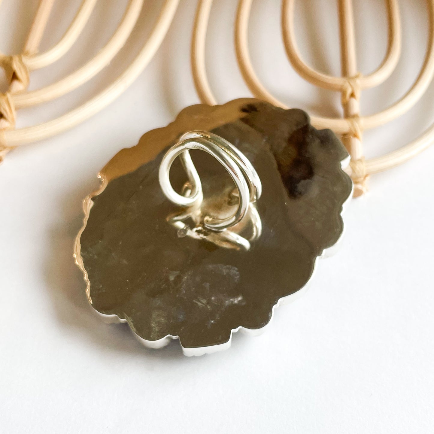 Howlite Statement Ring - Solid Sterling Silver