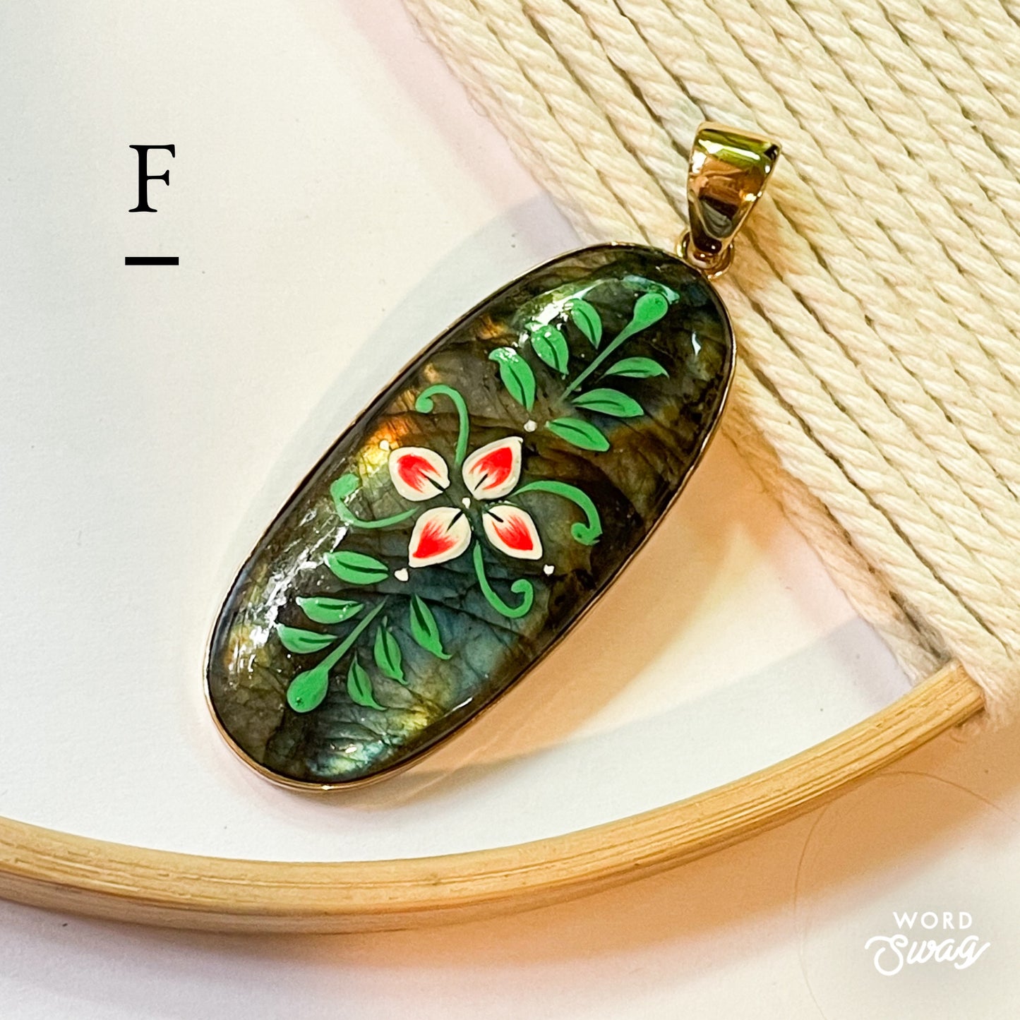 Painted Labradorite Pendant Mix-Alchemia