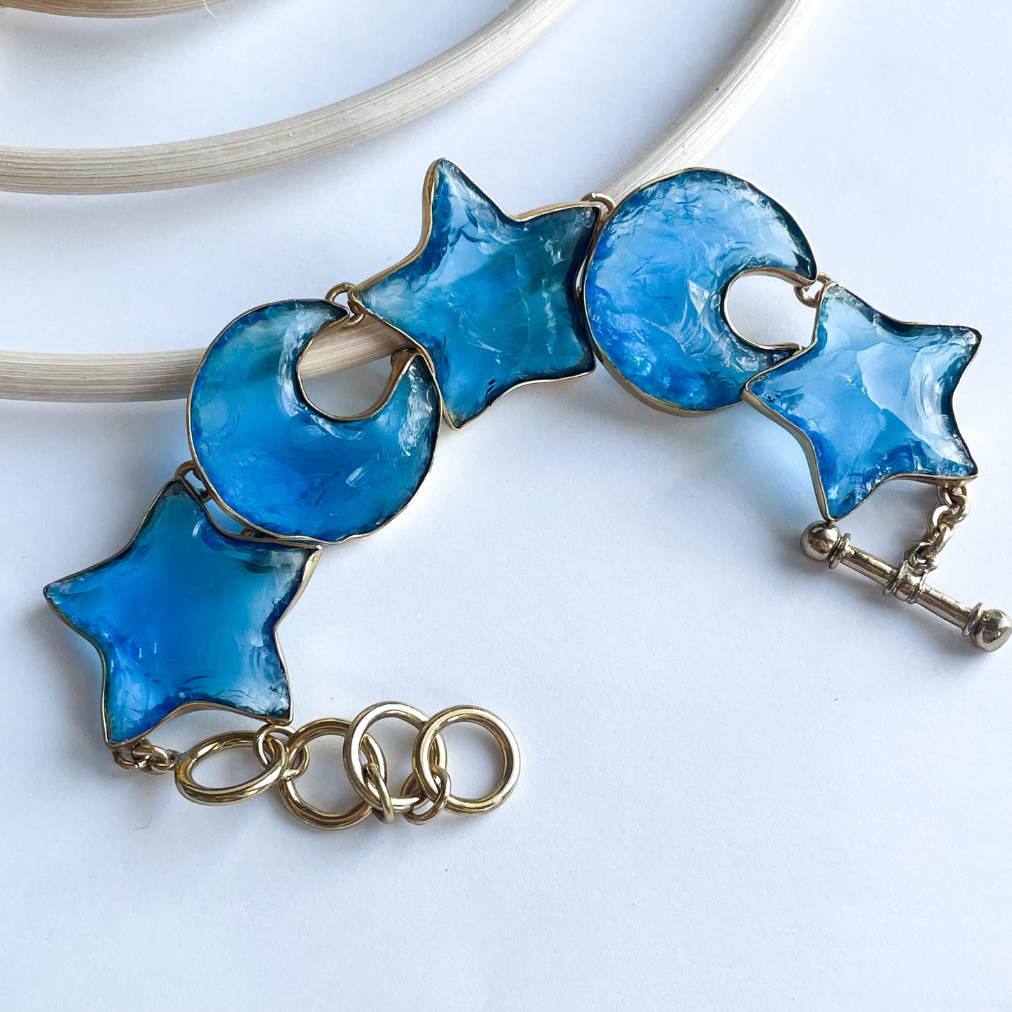 Blue Moon & Star Bracelet - Alchemia