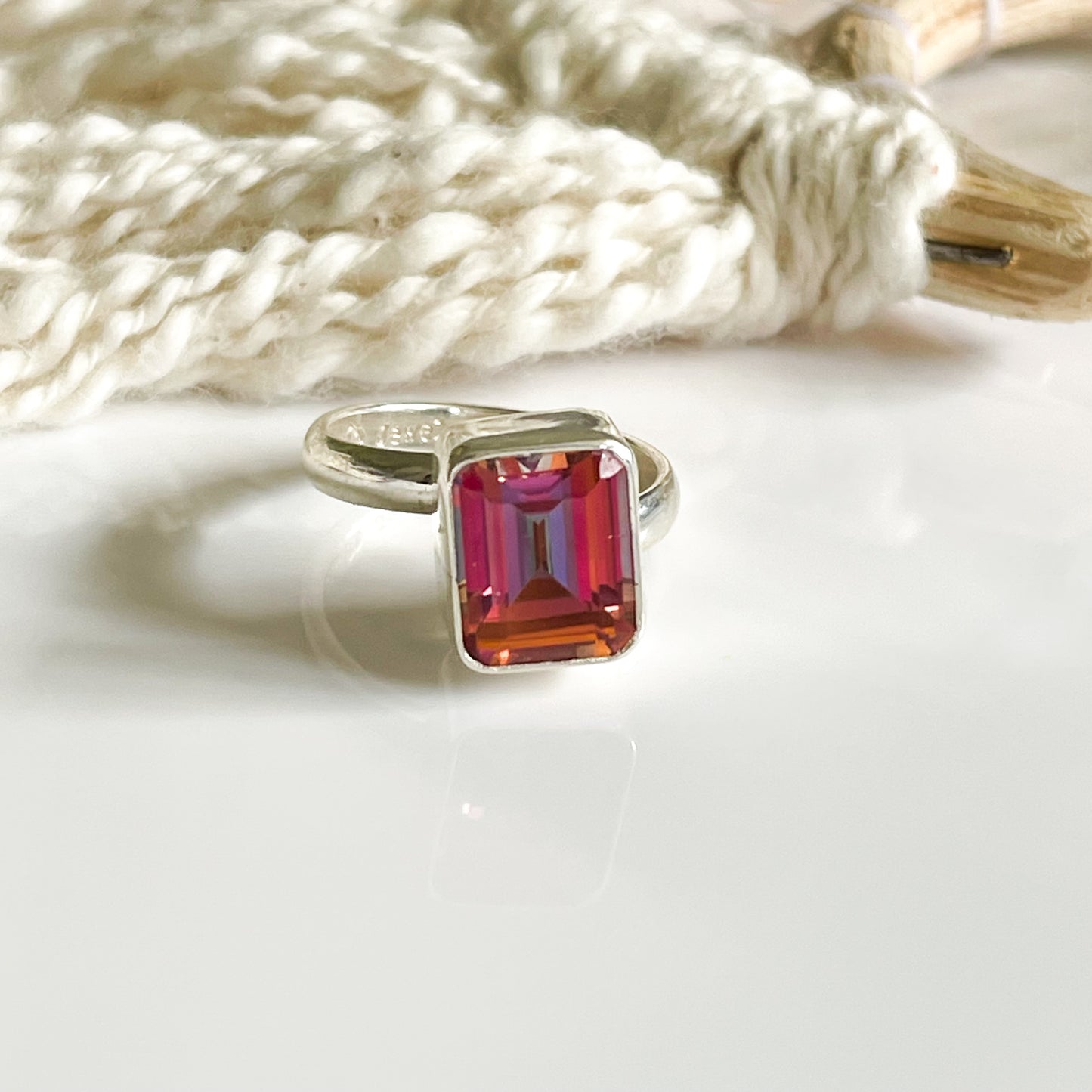 Bezel Mixed Stone SSS Ring Collection