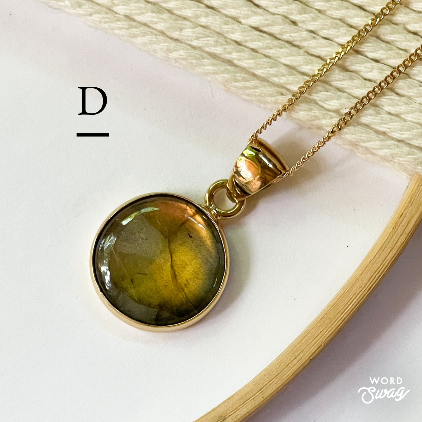 Labradorite Fire Pendant - Alchemia