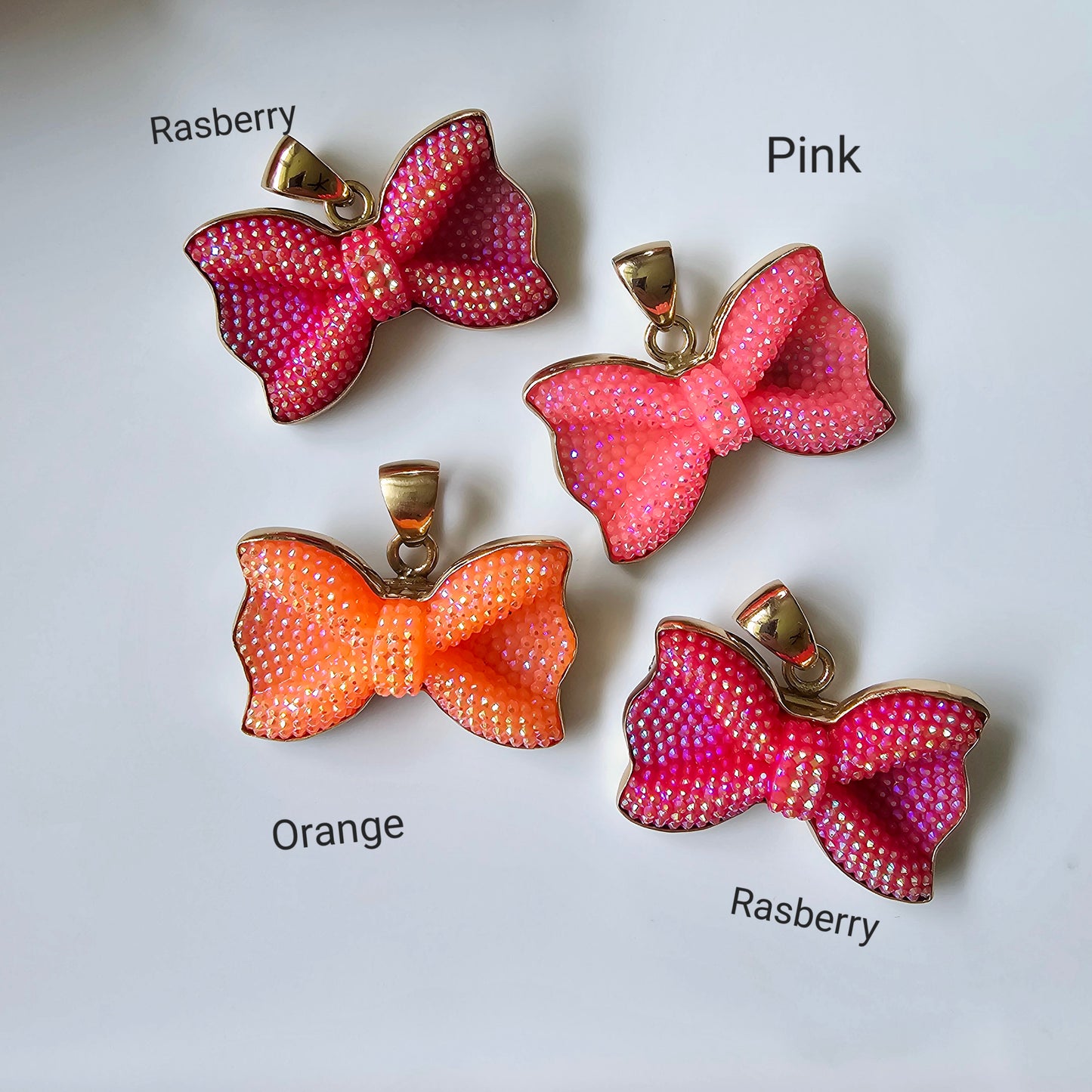 Bright Bow Tie Pendant or Brooch - Alchemia