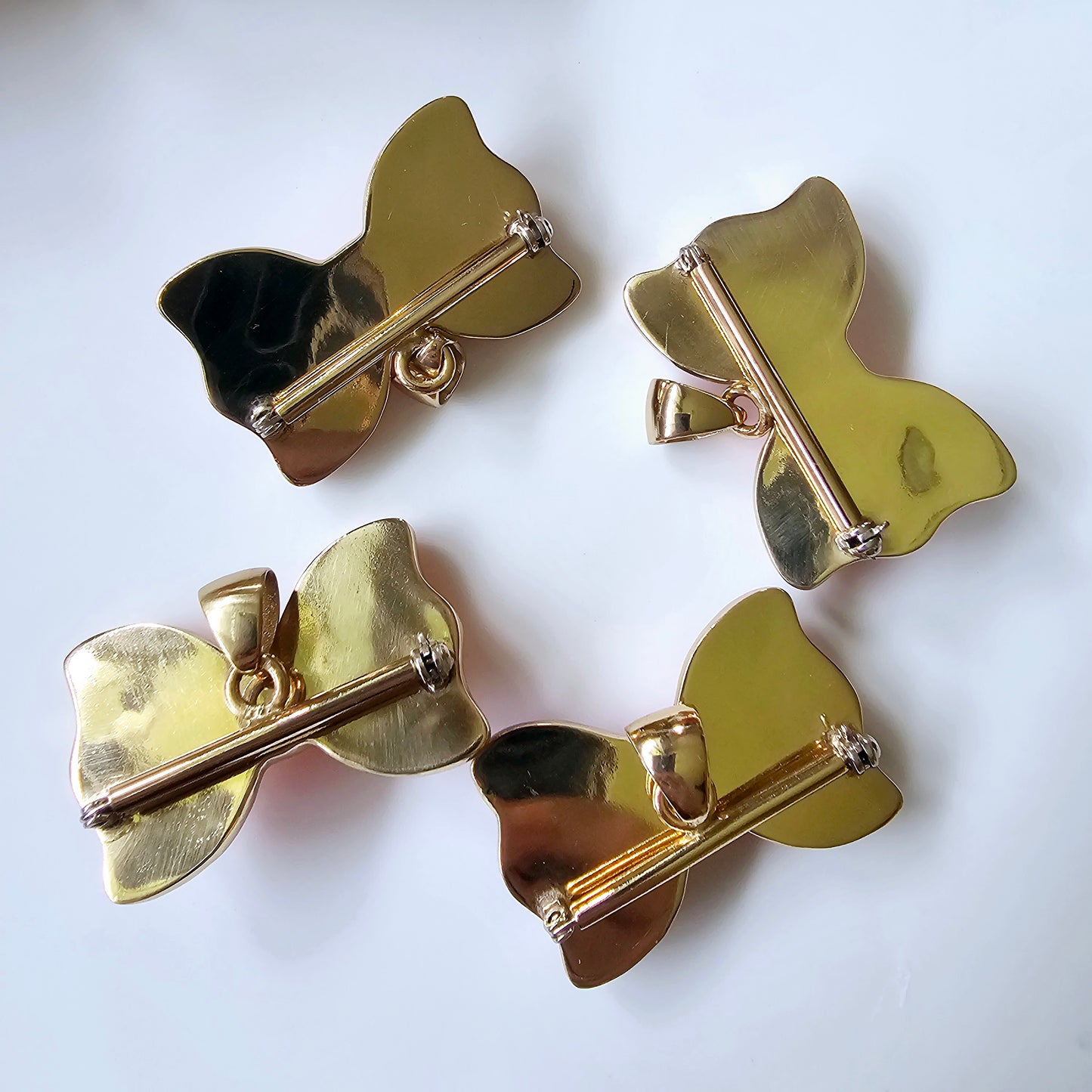 Bright Bow Tie Pendant or Brooch - Alchemia