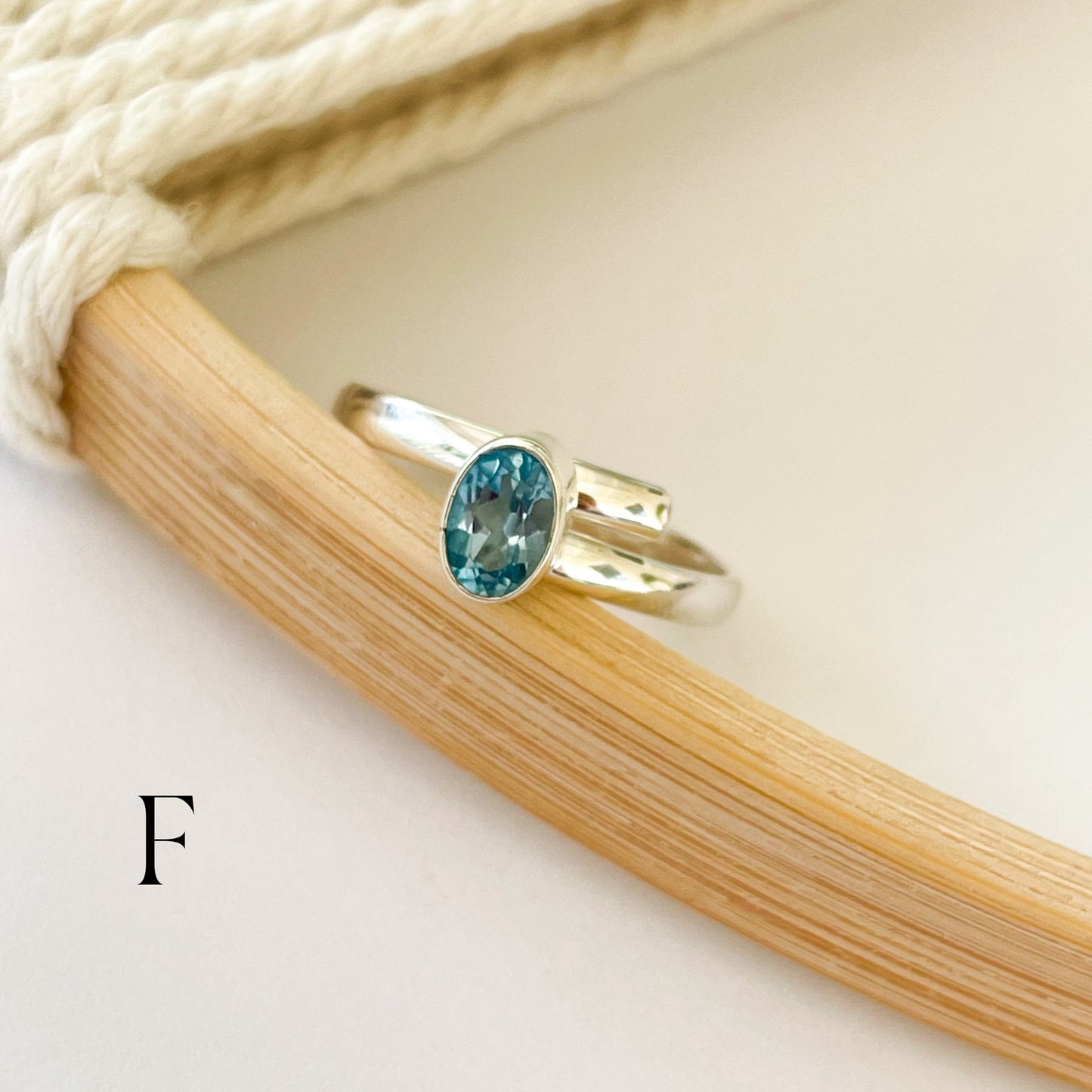Gemstone Variety of Dainty Rings - Solid Sterling Silver