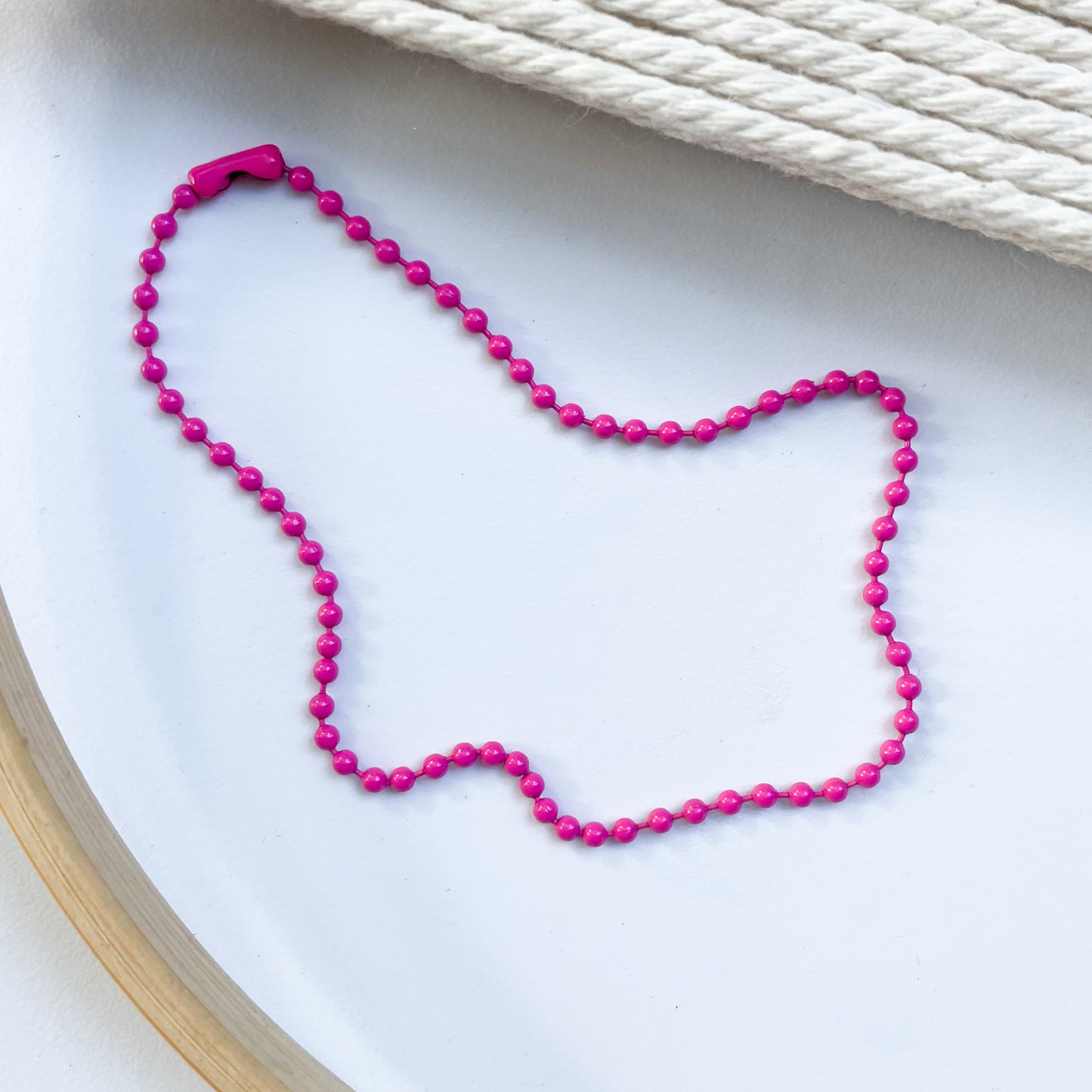 Pink Anklet - Enamel