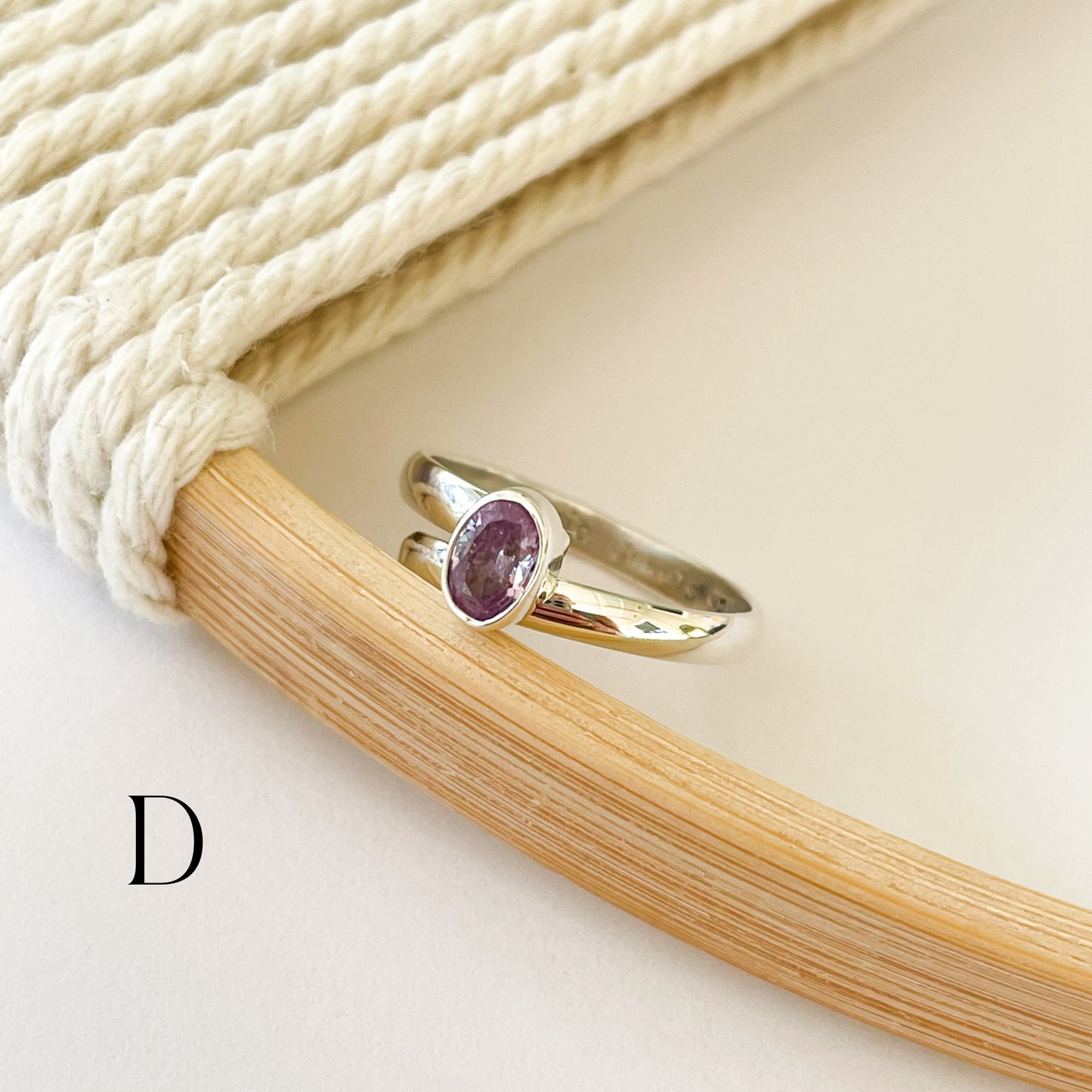 Gemstone Variety of Dainty Rings - Solid Sterling Silver