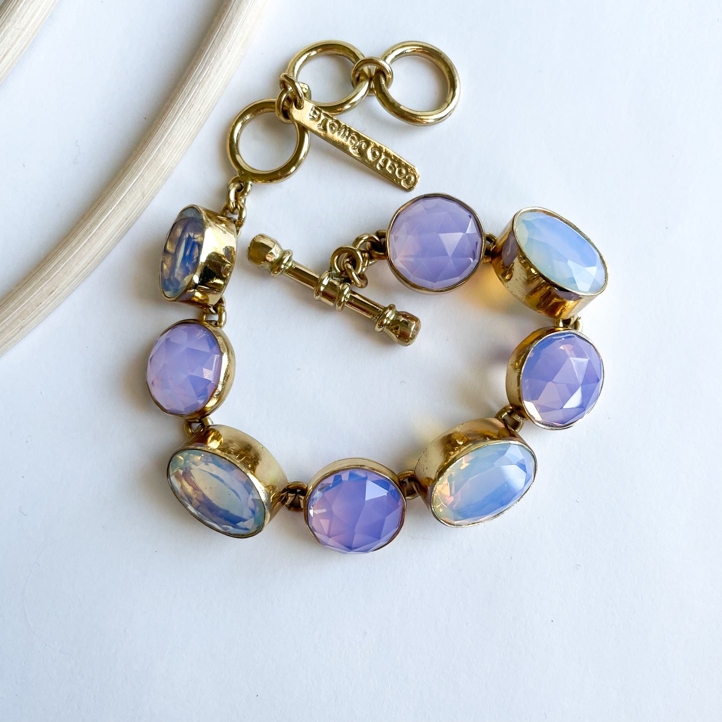 Hydro Lavender Jade & Opalite Bracelet - Both Metals