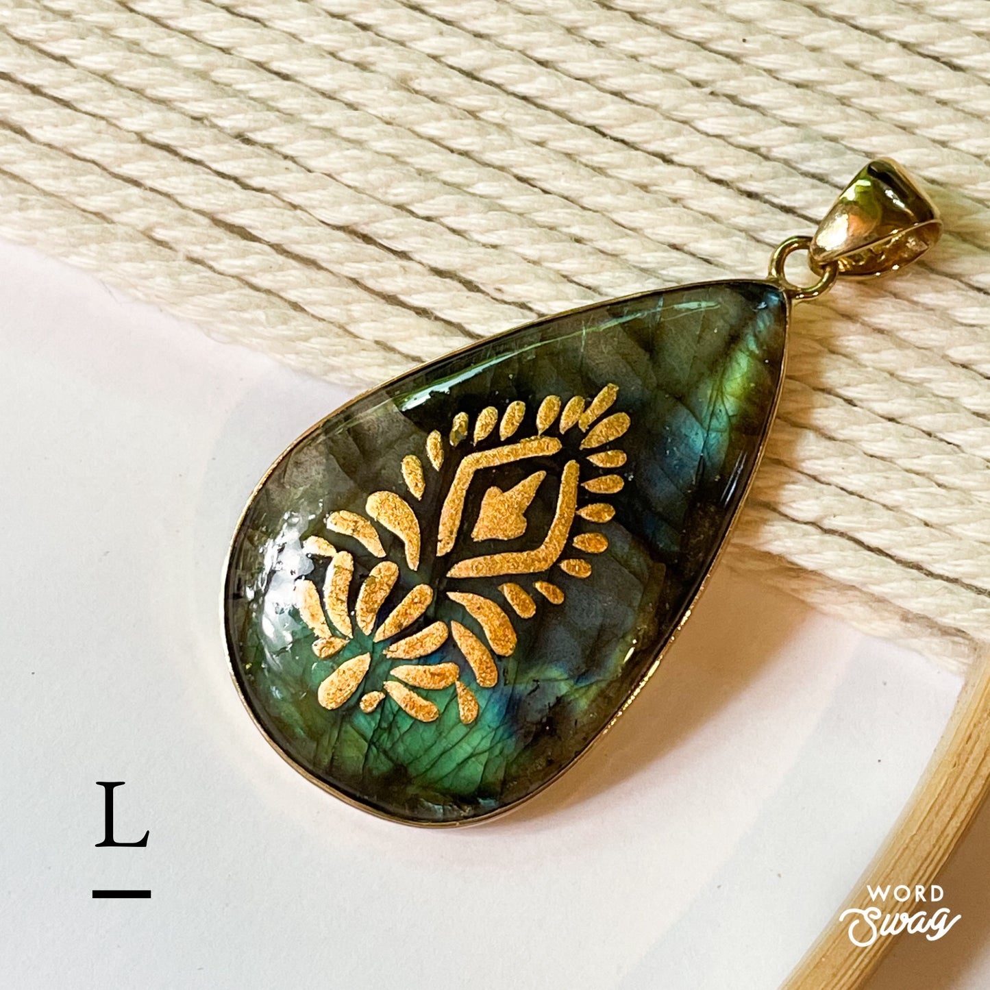 Painted Labradorite Pendant Mix-Alchemia