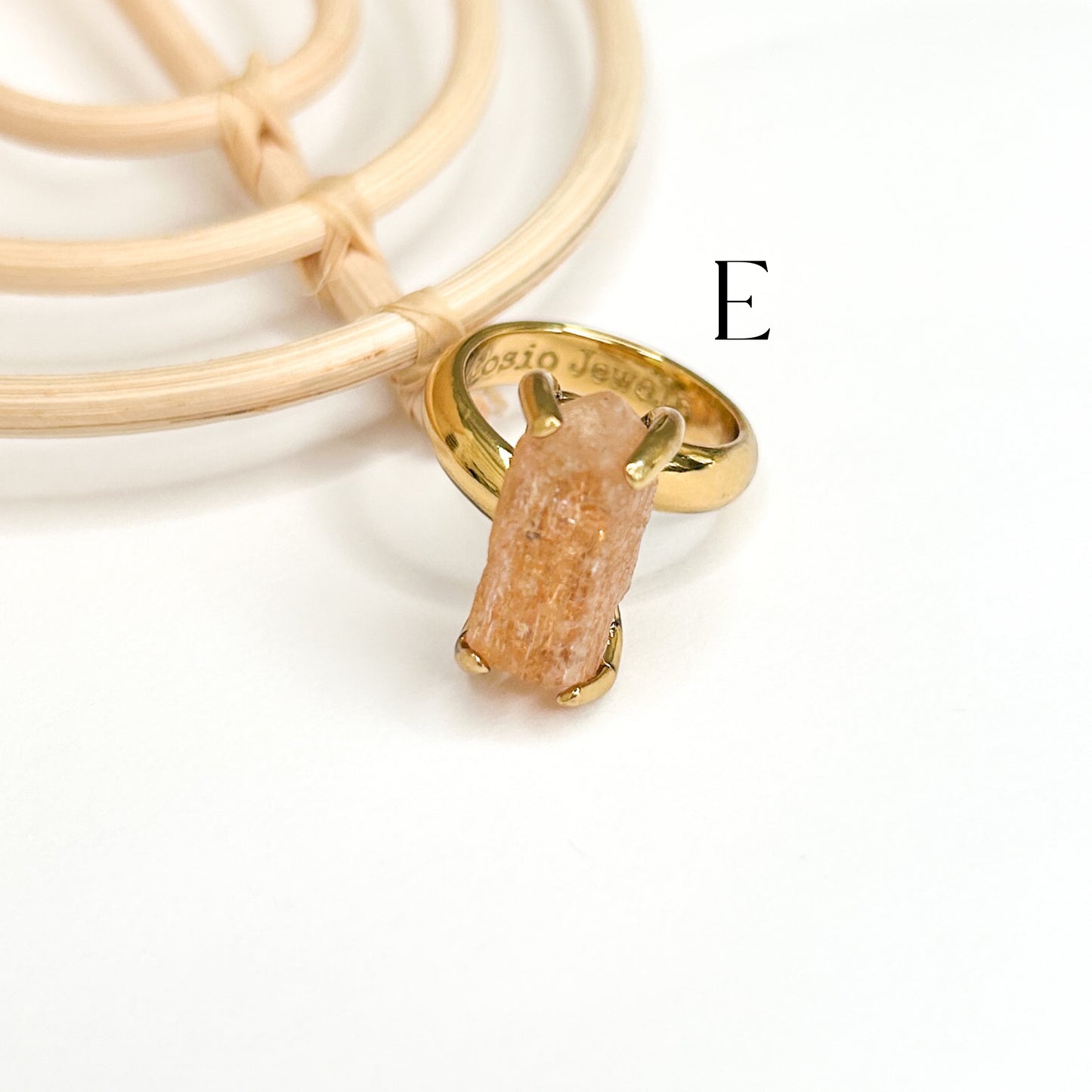 Golden Imperial Topaz Ring Large - Alchemia