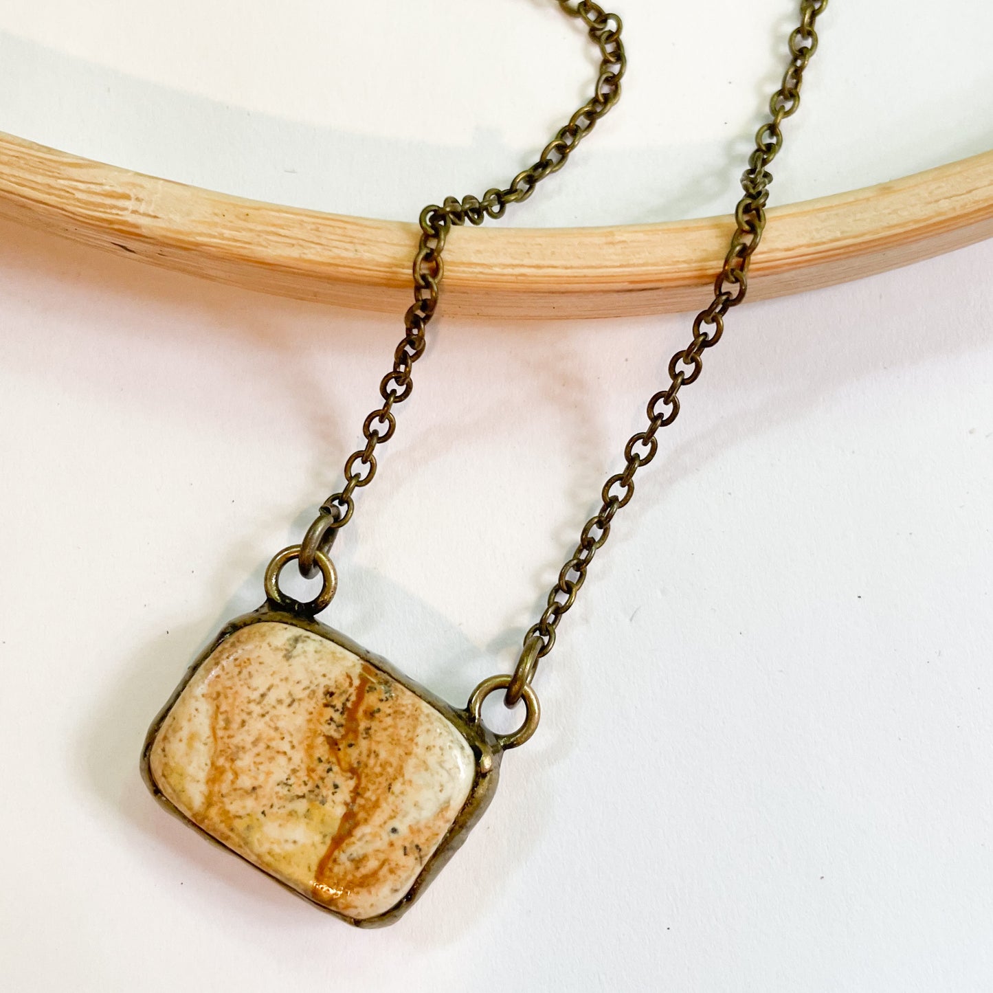 Picture Jasper Necklace - Dainty Grunge