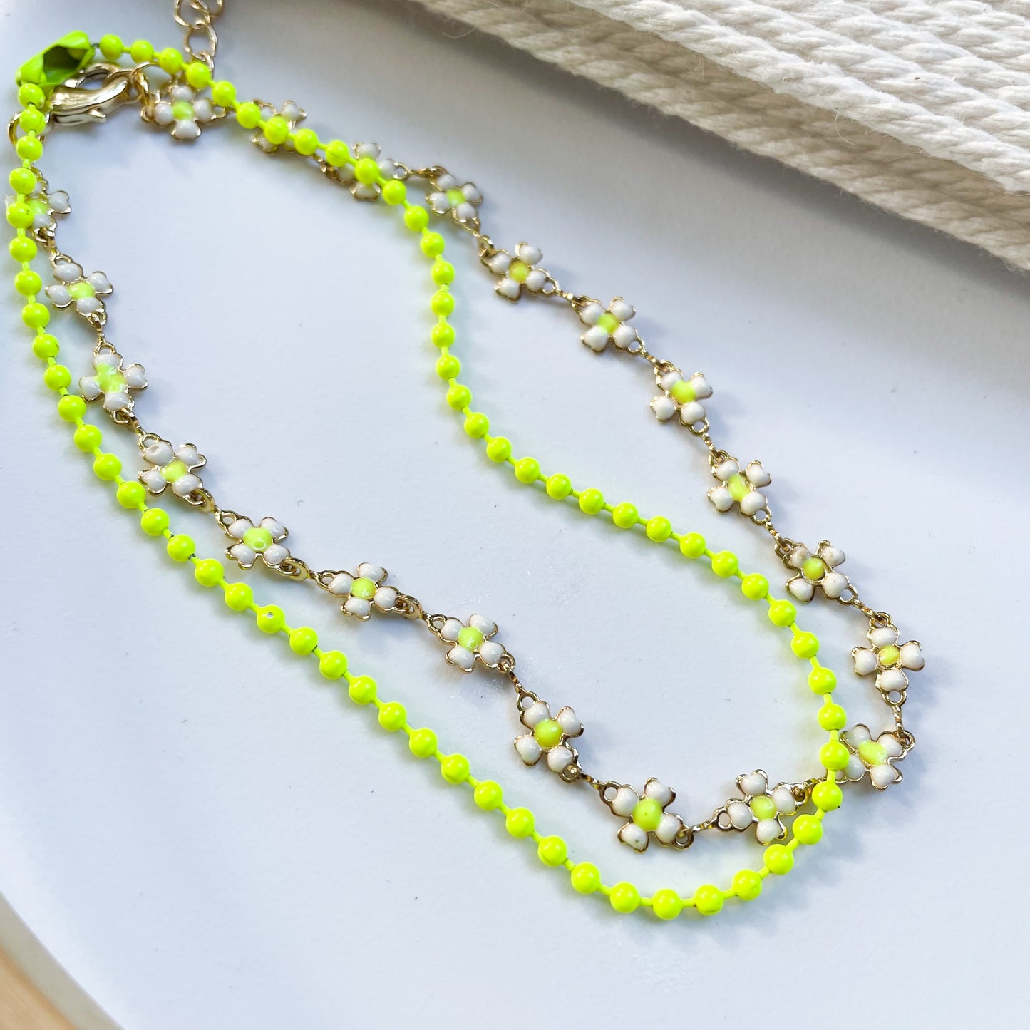 Yellow Anklet - Enamel