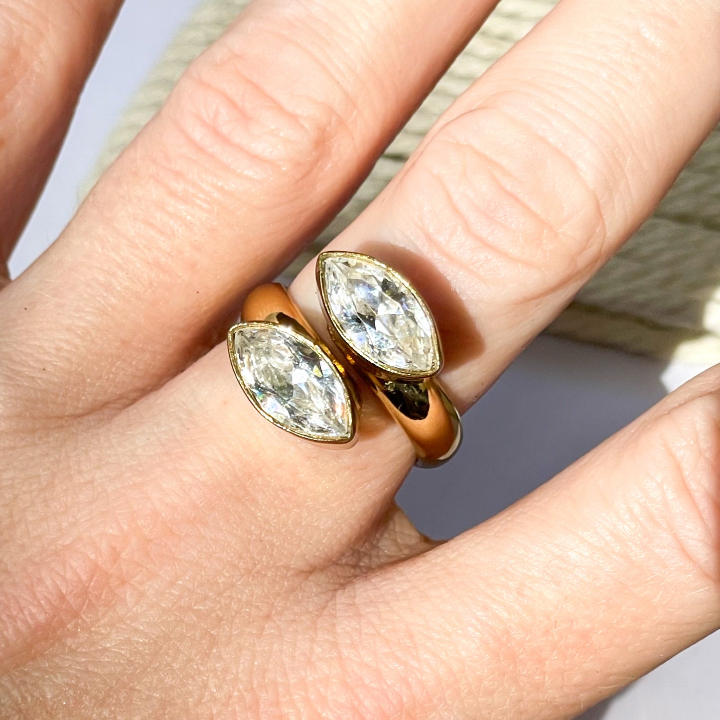 CZ Bypass Ring - Alchemia