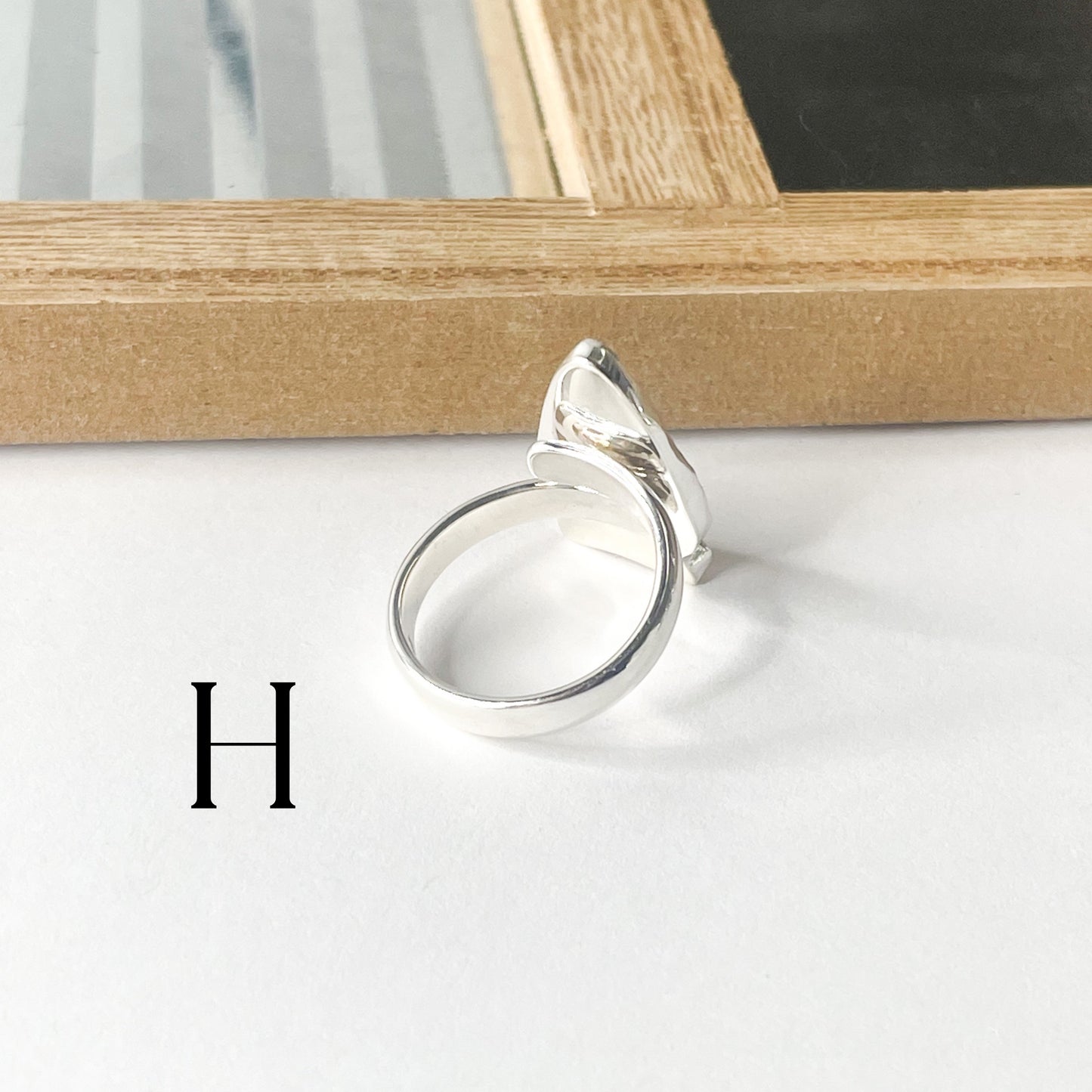 Colorful Glass Arrow Ring - Solid Sterling Silver