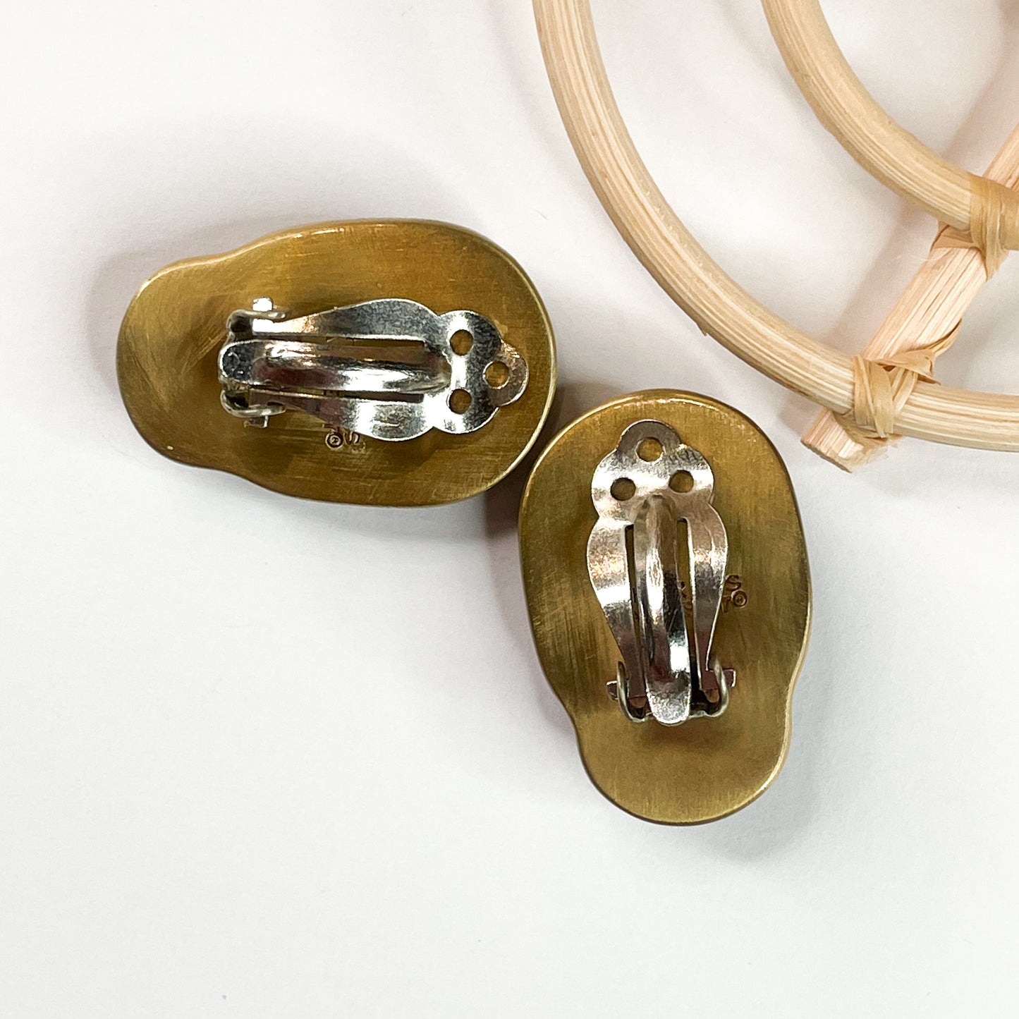 Tiger eye Skull Clip On Earrings-Alchemia