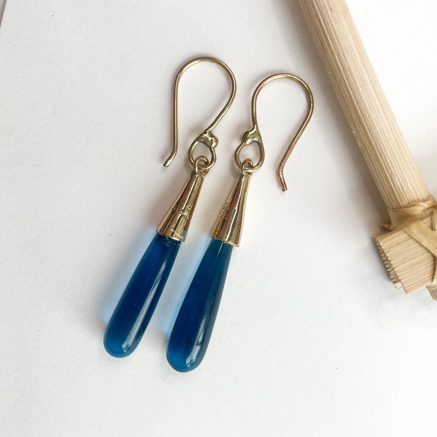 Variety of Color Drop Earrings - Both Metals