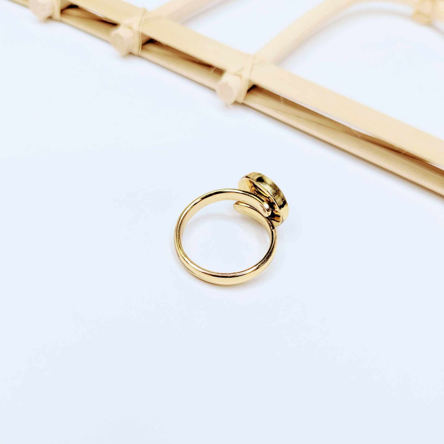 Agate Polka Dot Adjustable Ring - Alchemia
