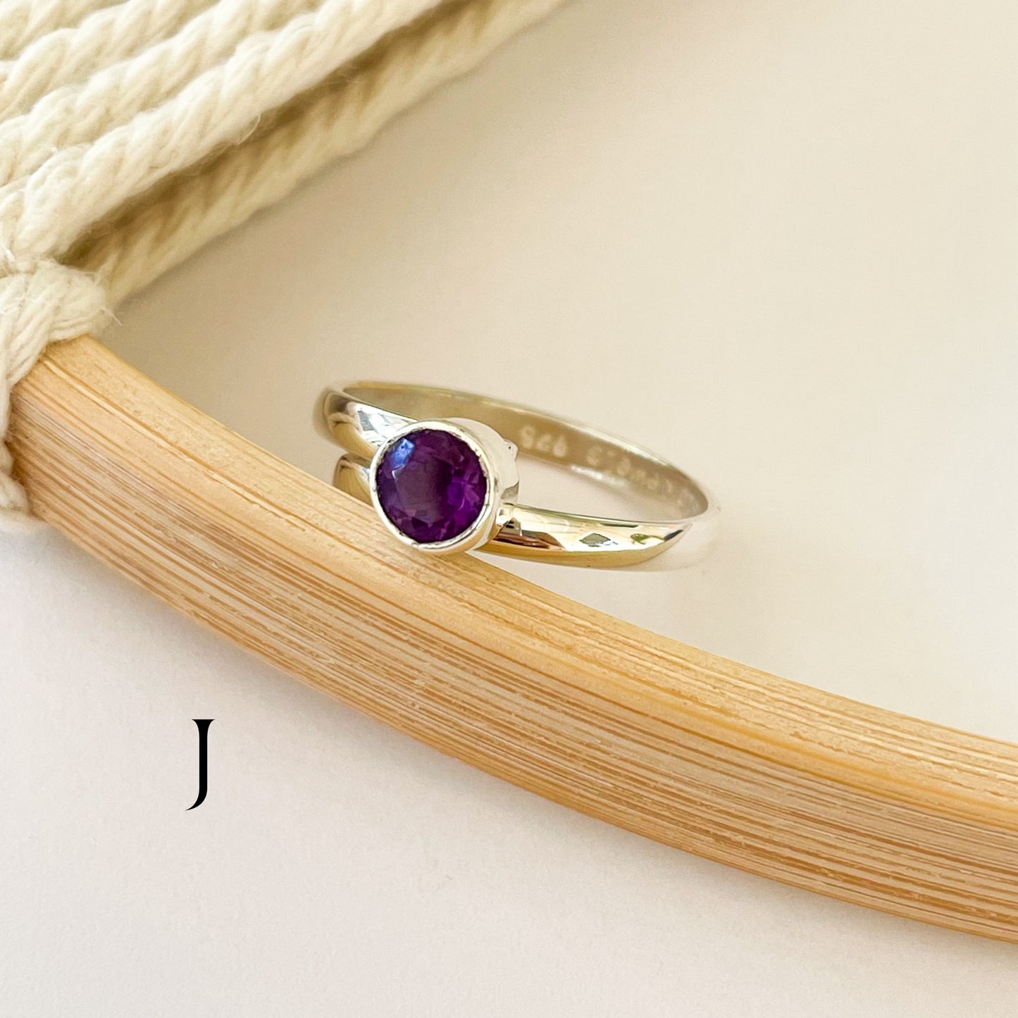 Gemstone Variety of Dainty Rings - Solid Sterling Silver
