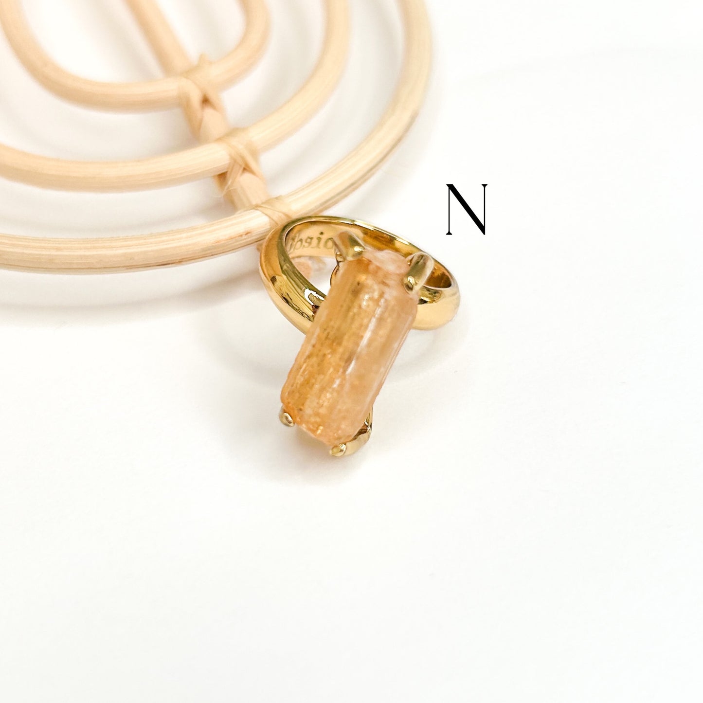 Golden Imperial Topaz Ring Large - Alchemia