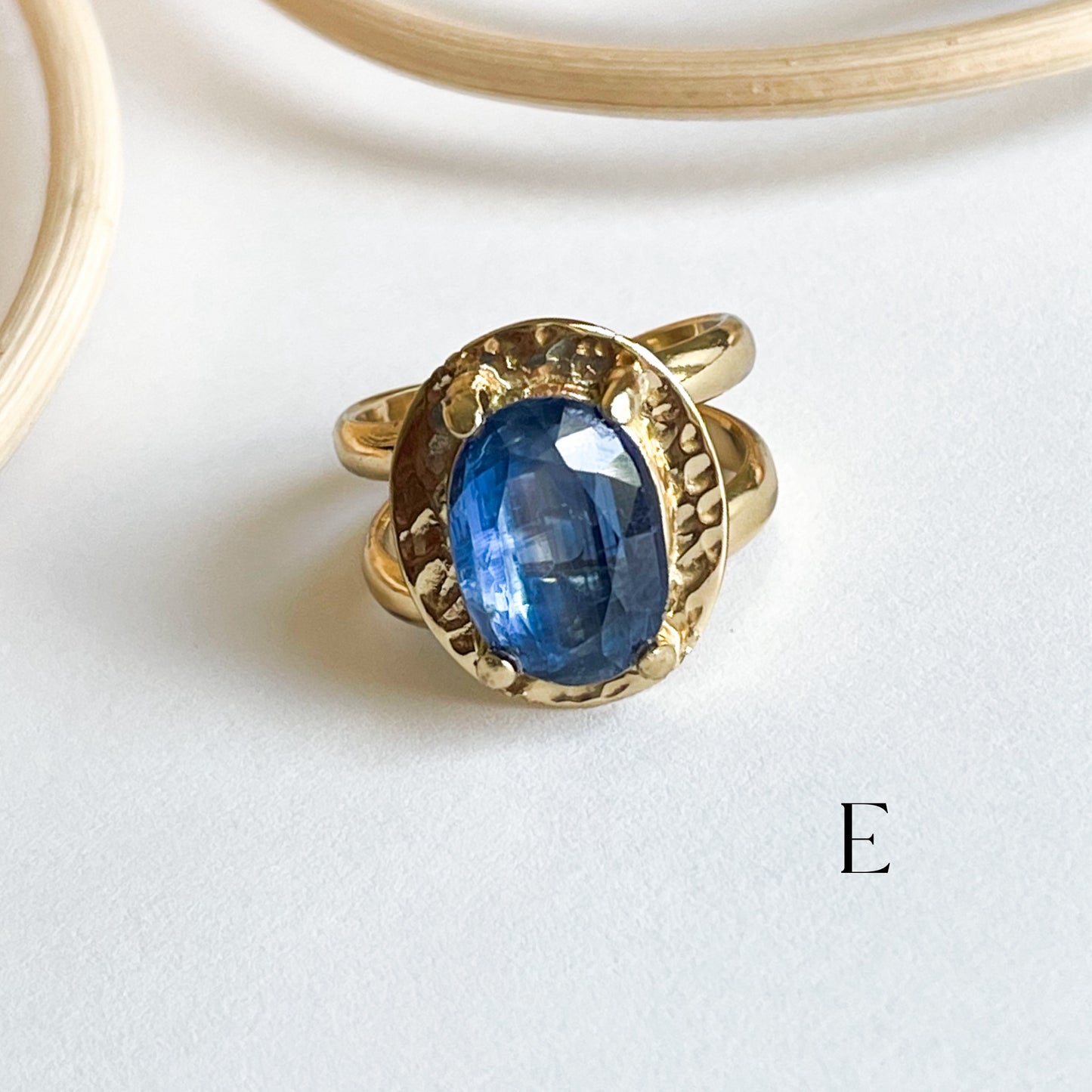 Kyanite Boho Prong Ring  - Alchemia