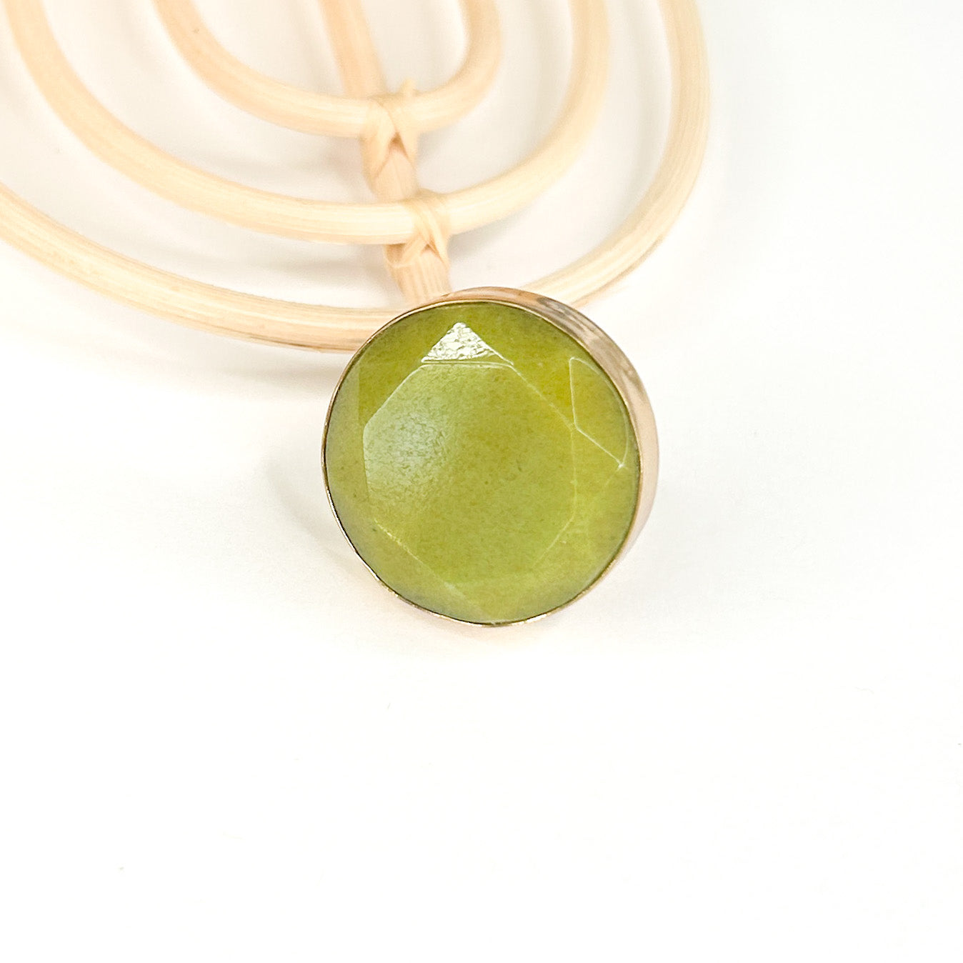 Color Enhanced Polka Dot Agate Ring - Alchemia Gold