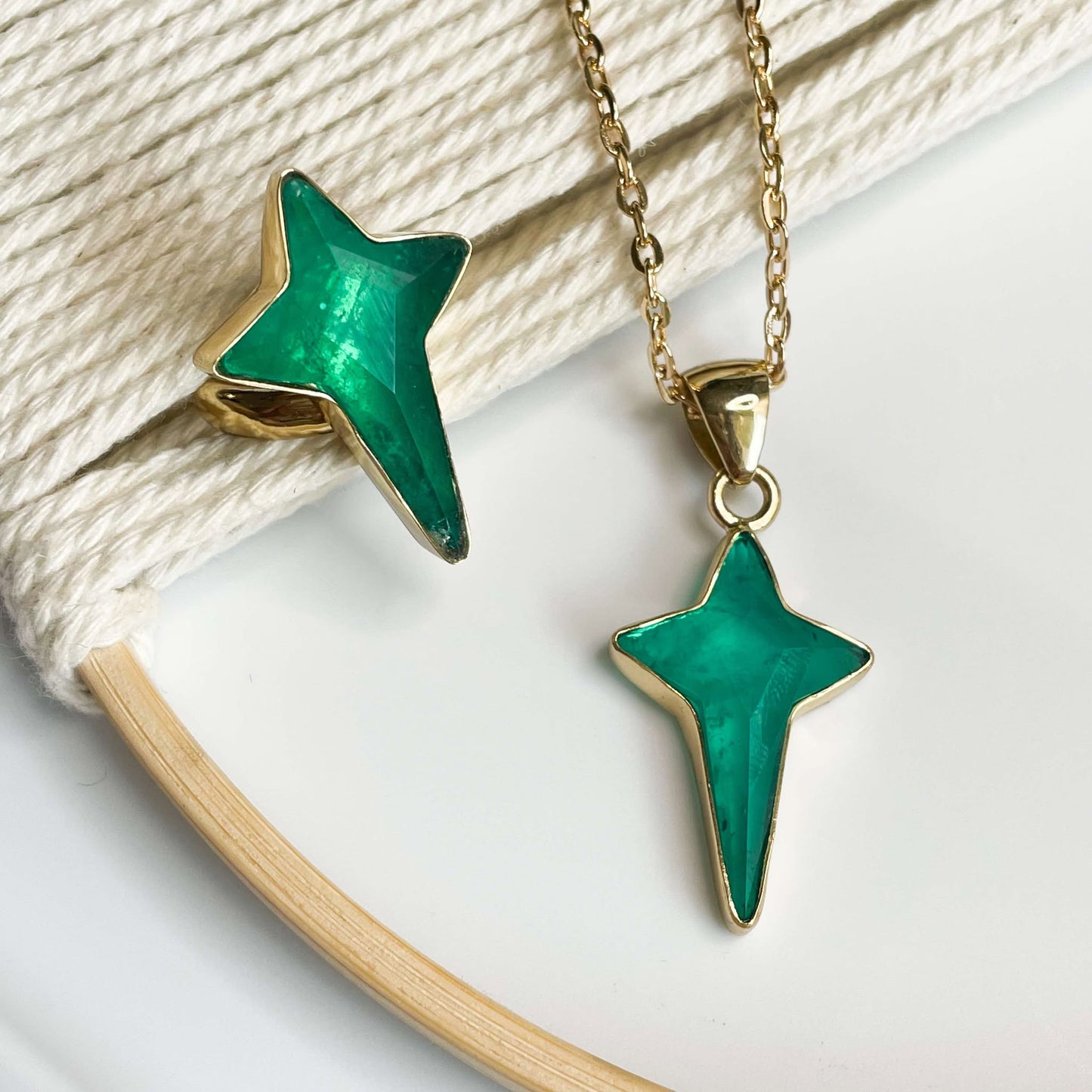 Fusion Cross Pendant & Ring - Alchemia