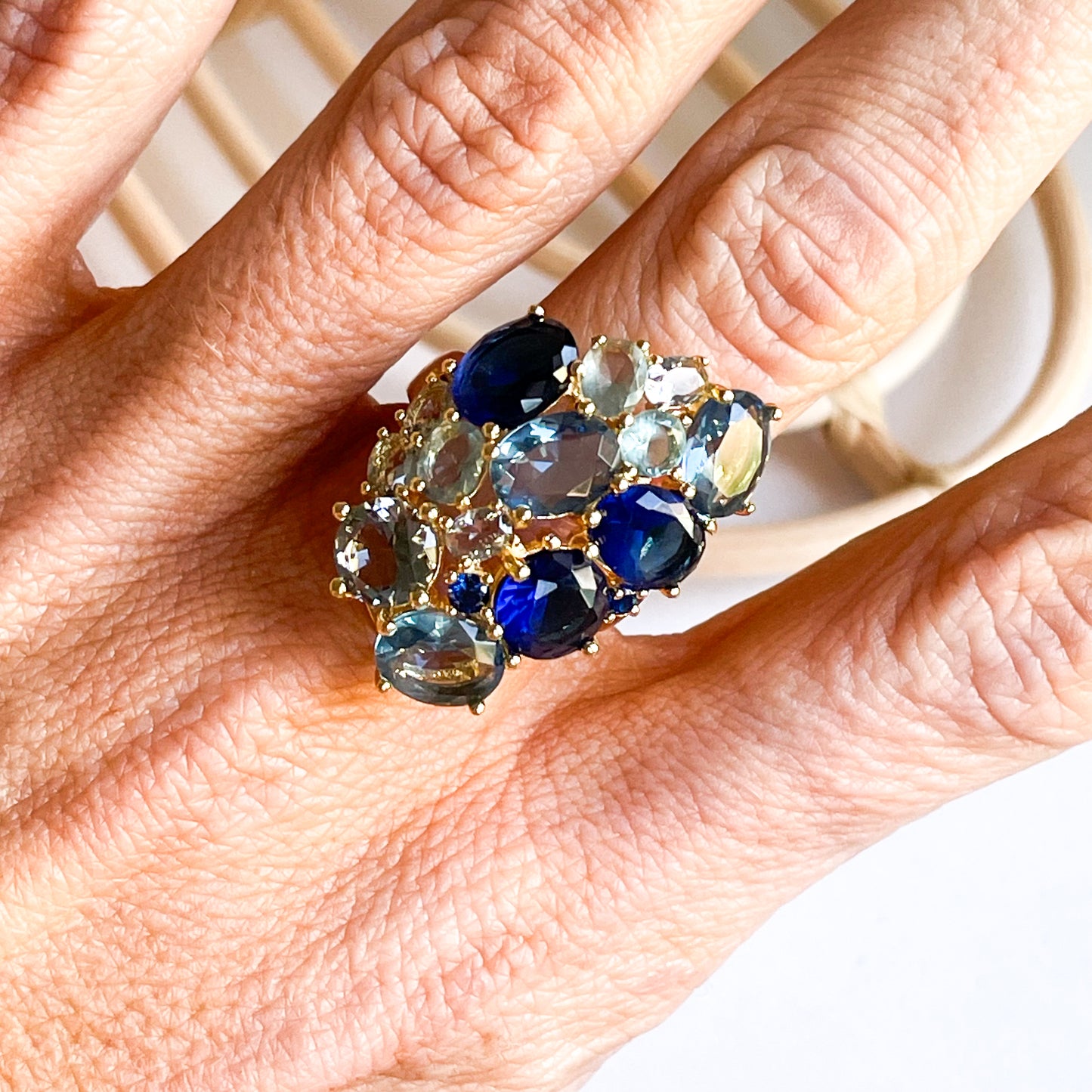 Motive Cluster Ring - Solid Sterling Silver