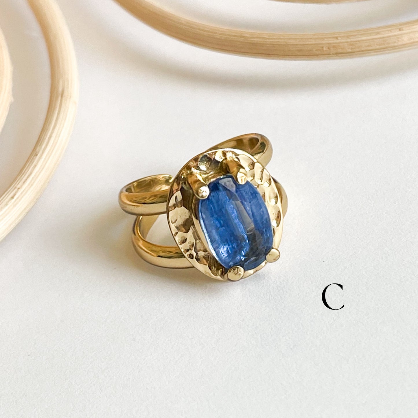 Kyanite Boho Prong Ring  - Alchemia