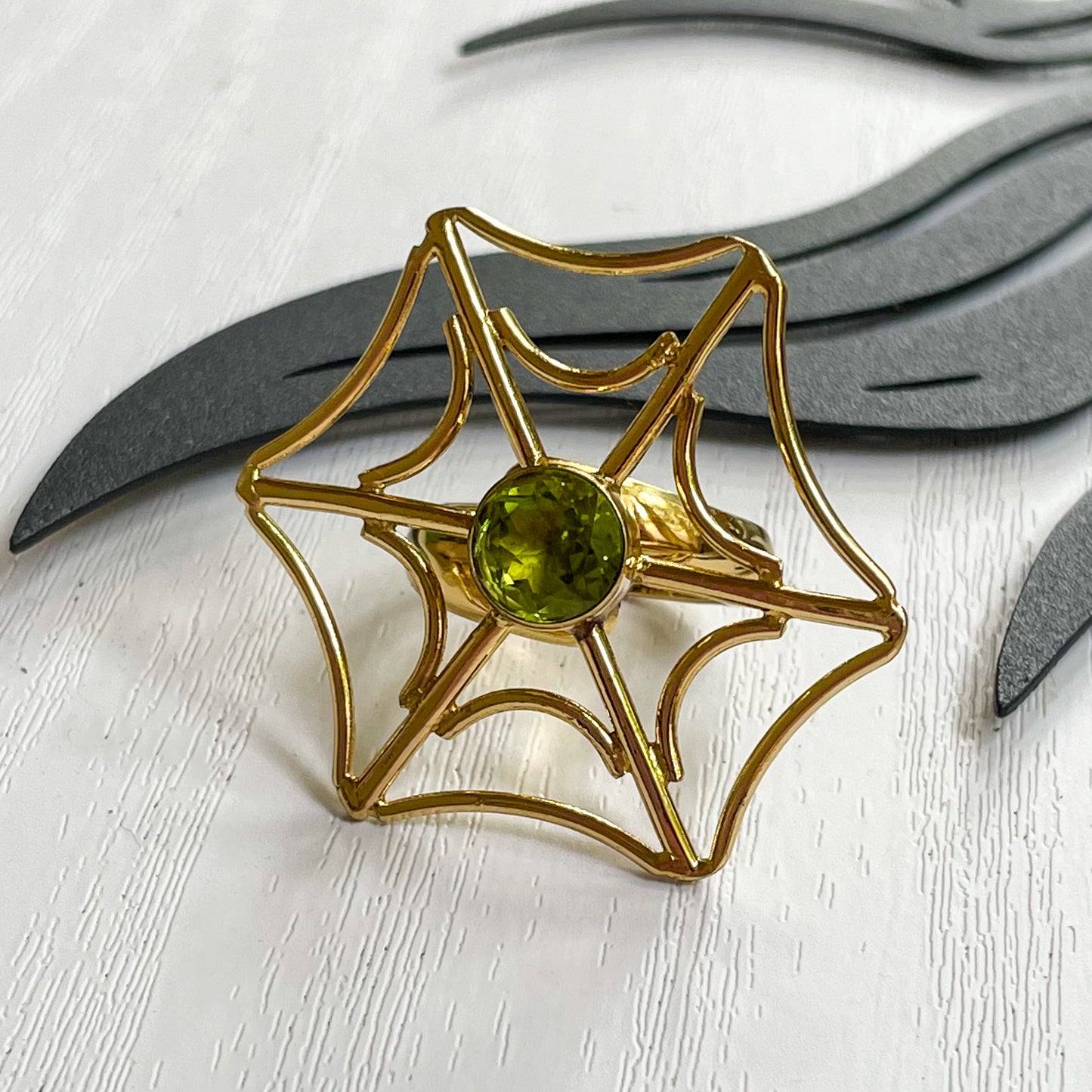 Halloween Spider Web Ring & Pendant  - Alchemia Gold