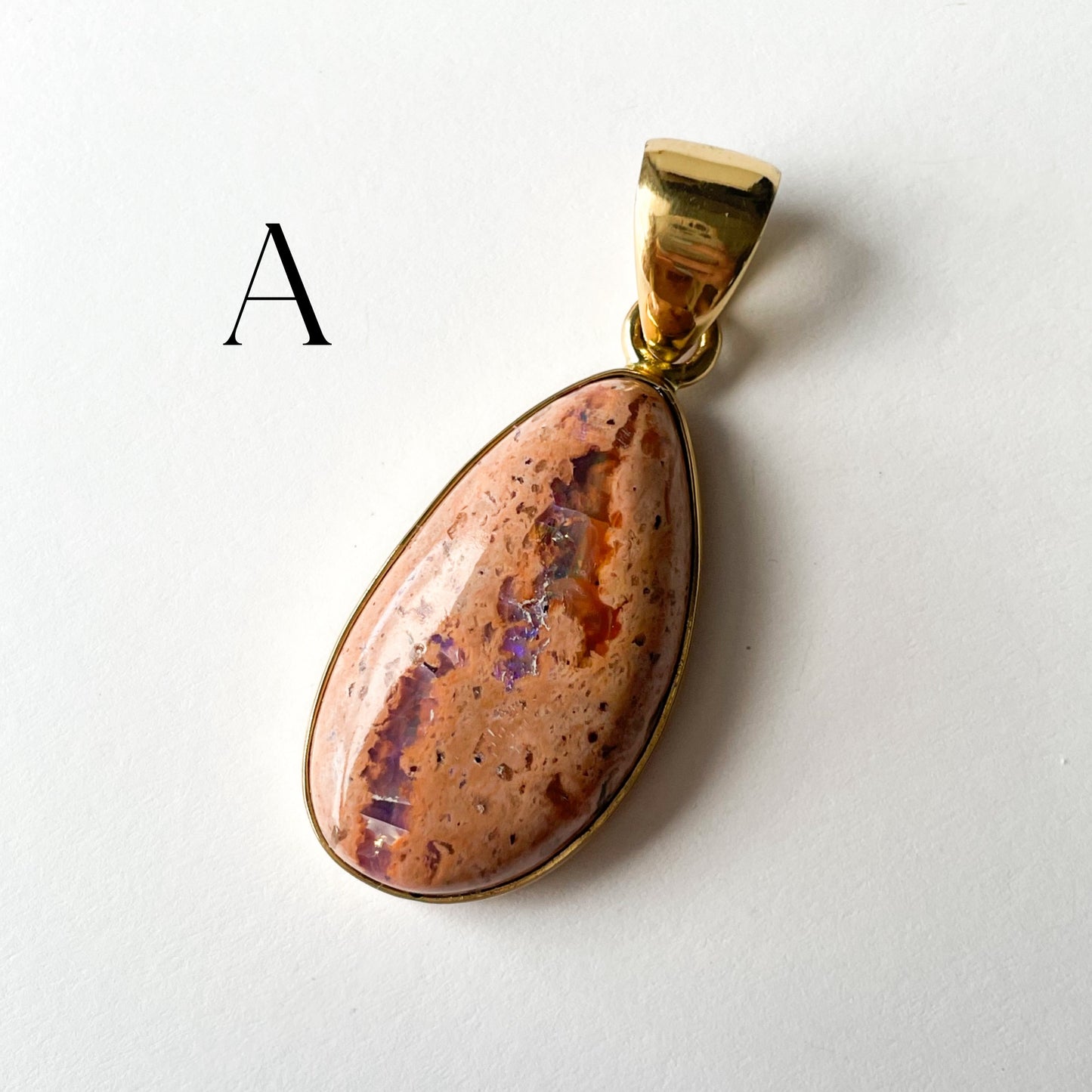 Mexican Fire Opal Pendant - Alchemia
