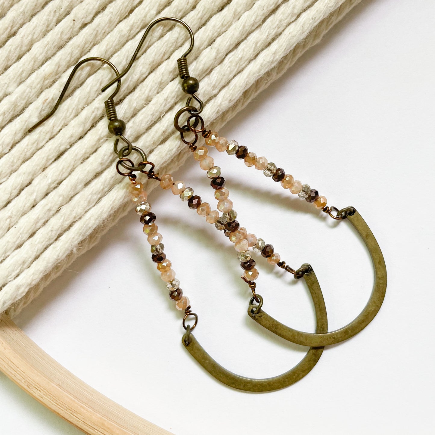 Champagne Sparkle Drop Dangle Earrings - Solid Sterling Silver-Solid Sterling Silver