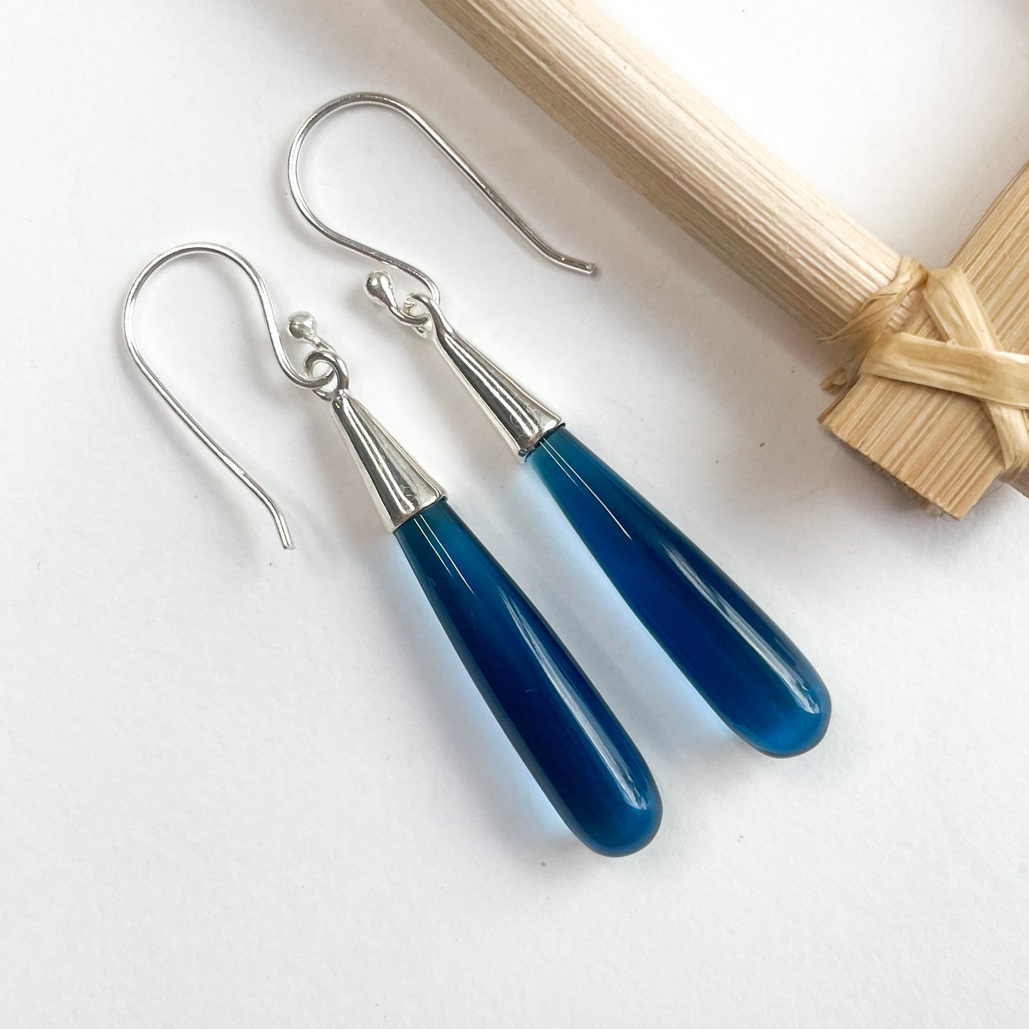 Variety of Color Drop Earrings - Both Metals