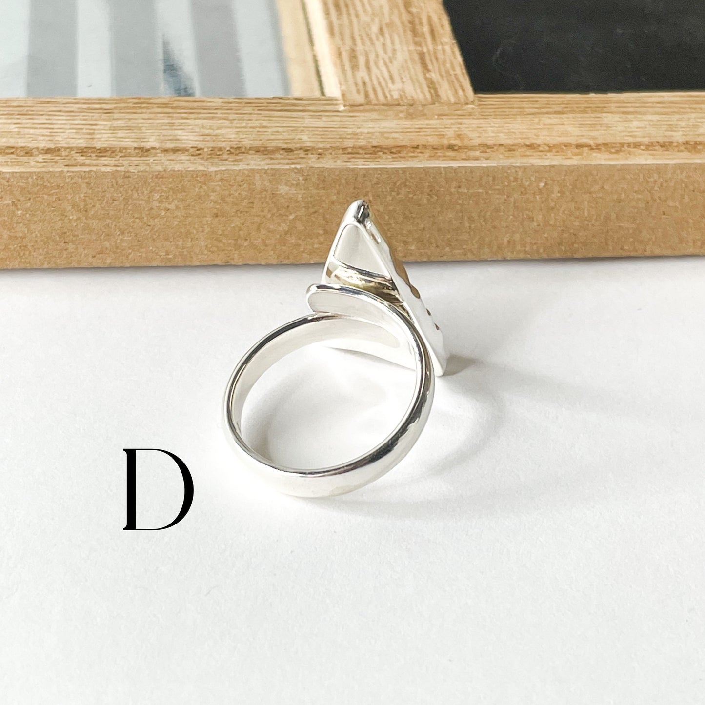 Colorful Glass Arrow Ring - Solid Sterling Silver