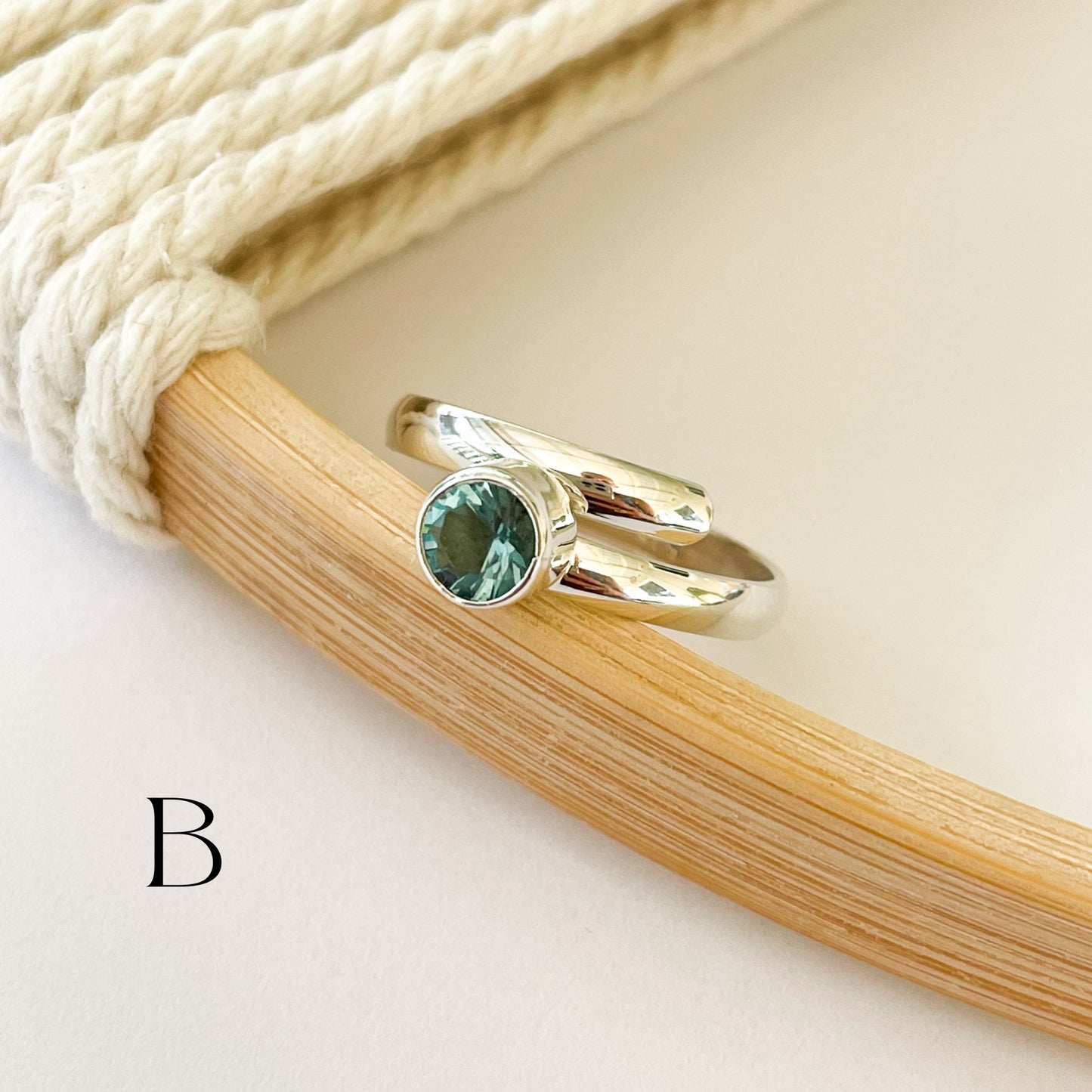 Gemstone Variety of Dainty Rings - Solid Sterling Silver