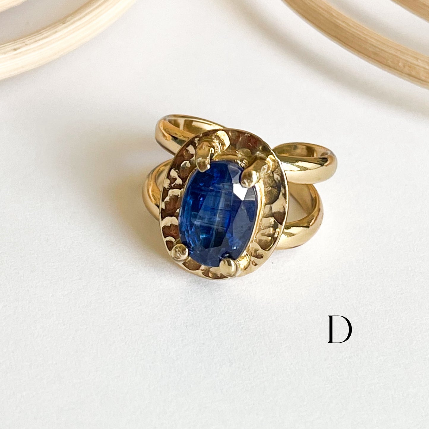 Kyanite Boho Prong Ring  - Alchemia
