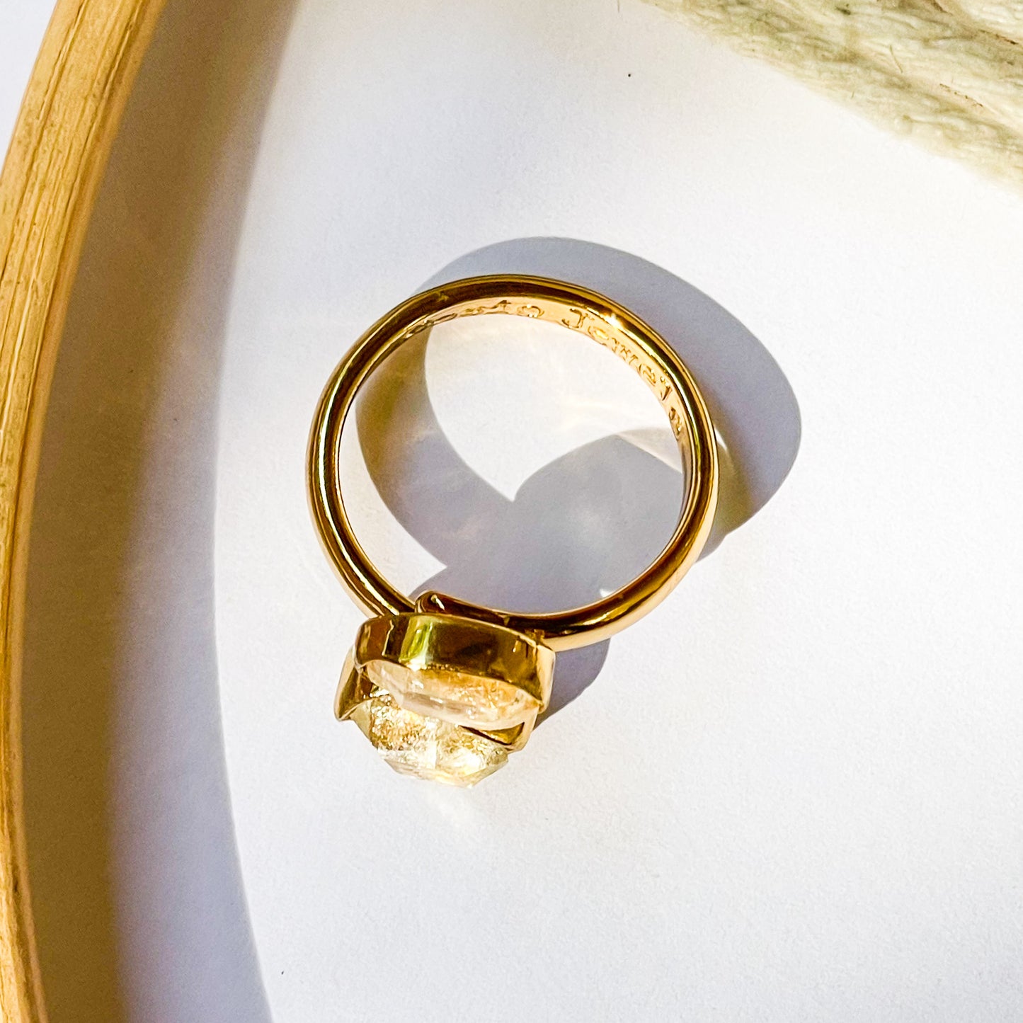 Herkimer Bypass Adjustable Ring - Alchemia