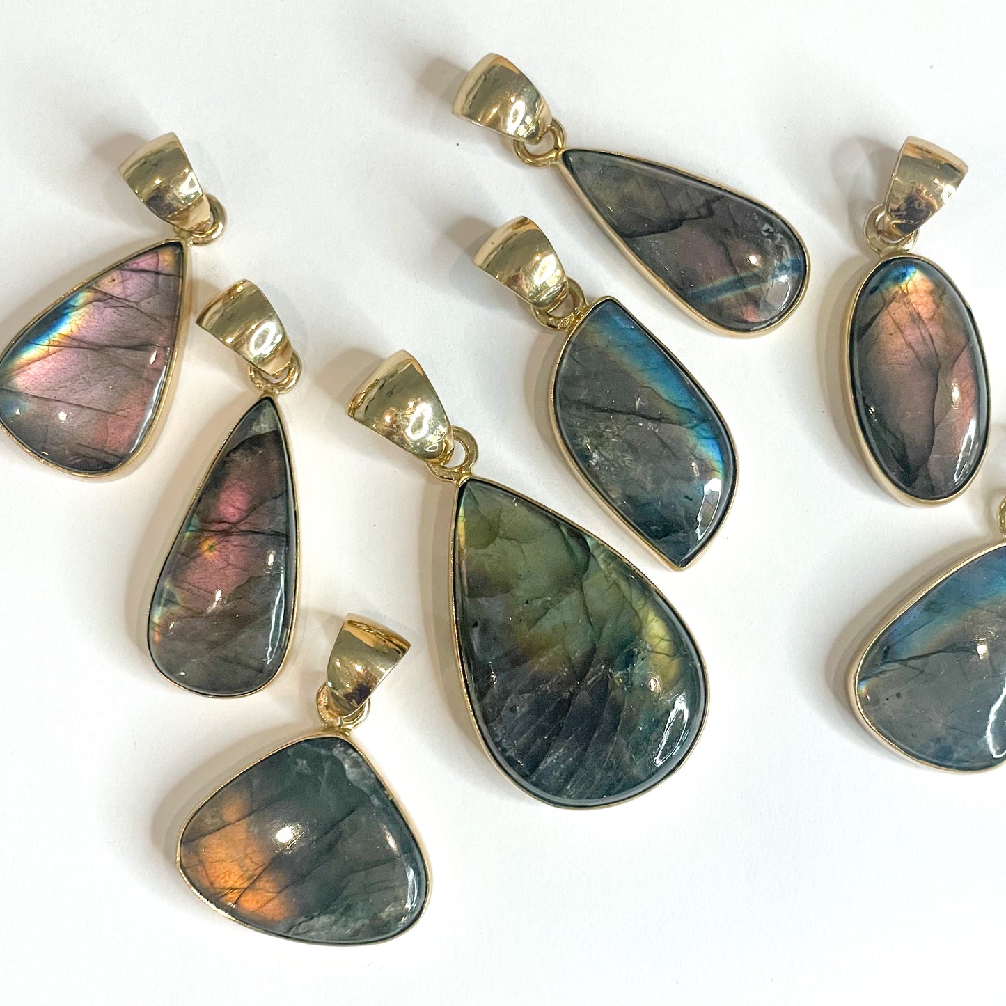 Purple Spectrolite Pendant Mix - Alchemia