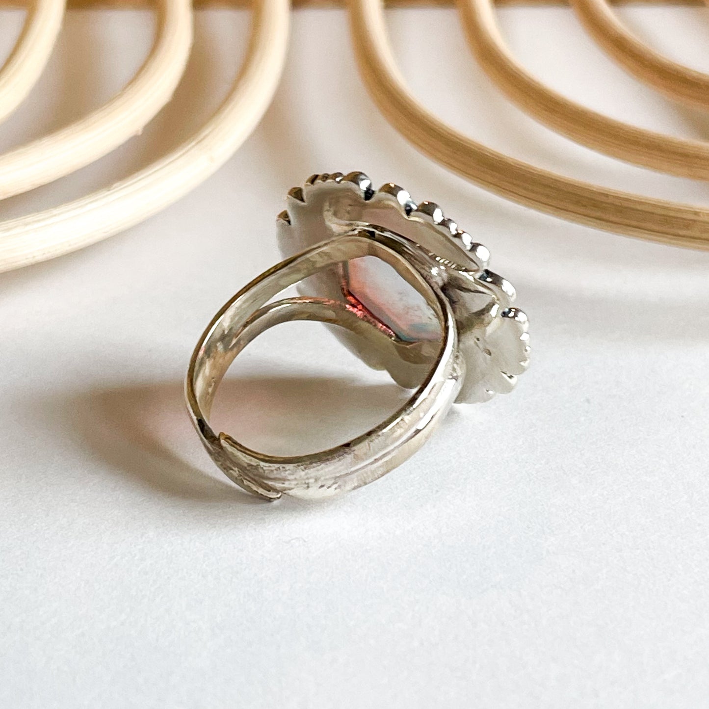 Galaxy Opal Whimsical Ring - Solid Sterling Silver