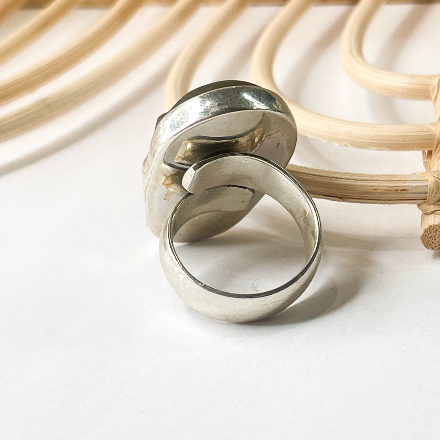 Labradorite Skull Rings-Solid Sterling Silver
