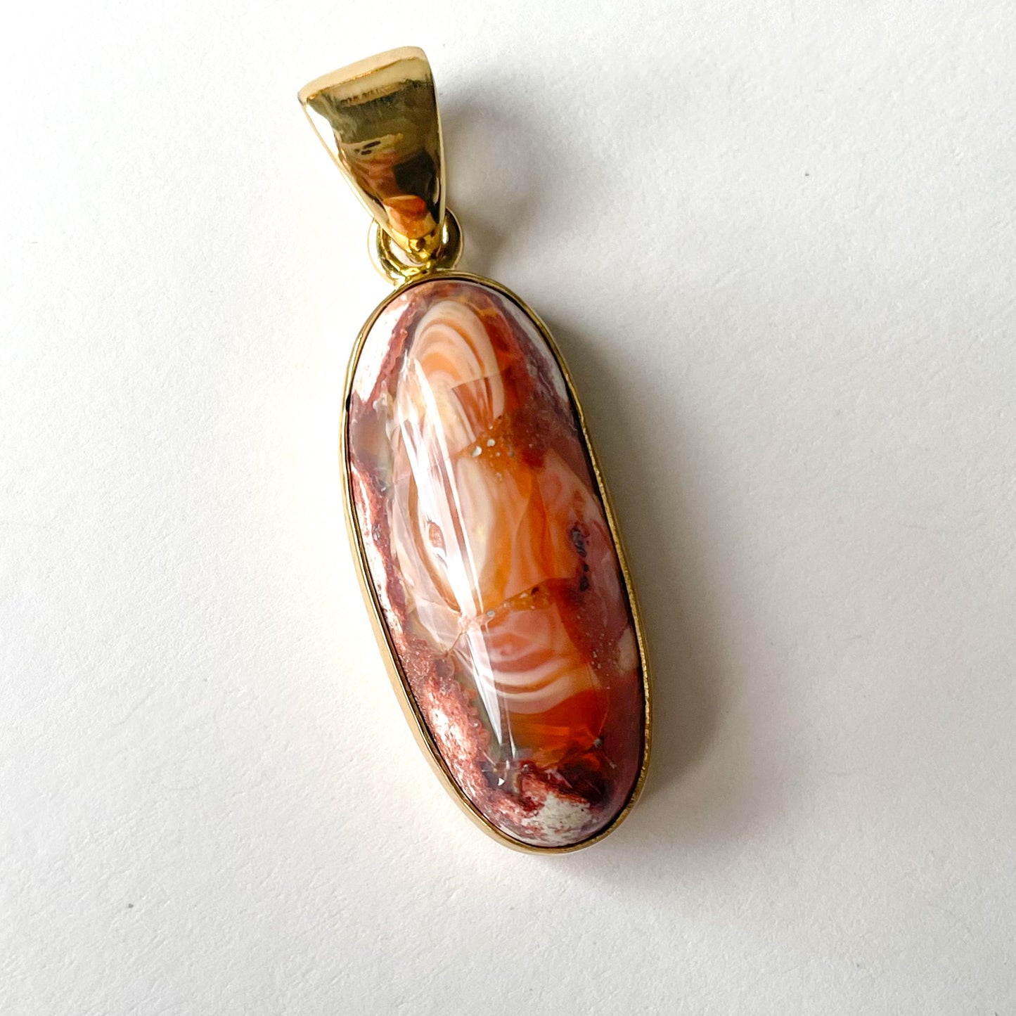 Mexican Fire Opal Pendant - Alchemia