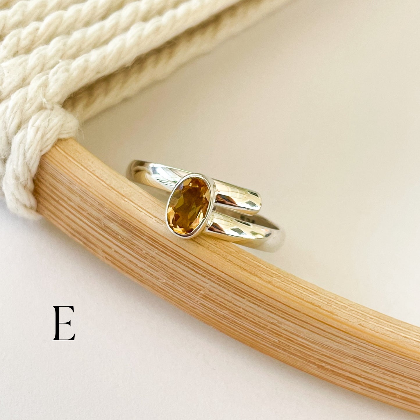 Gemstone Variety of Dainty Rings - Solid Sterling Silver