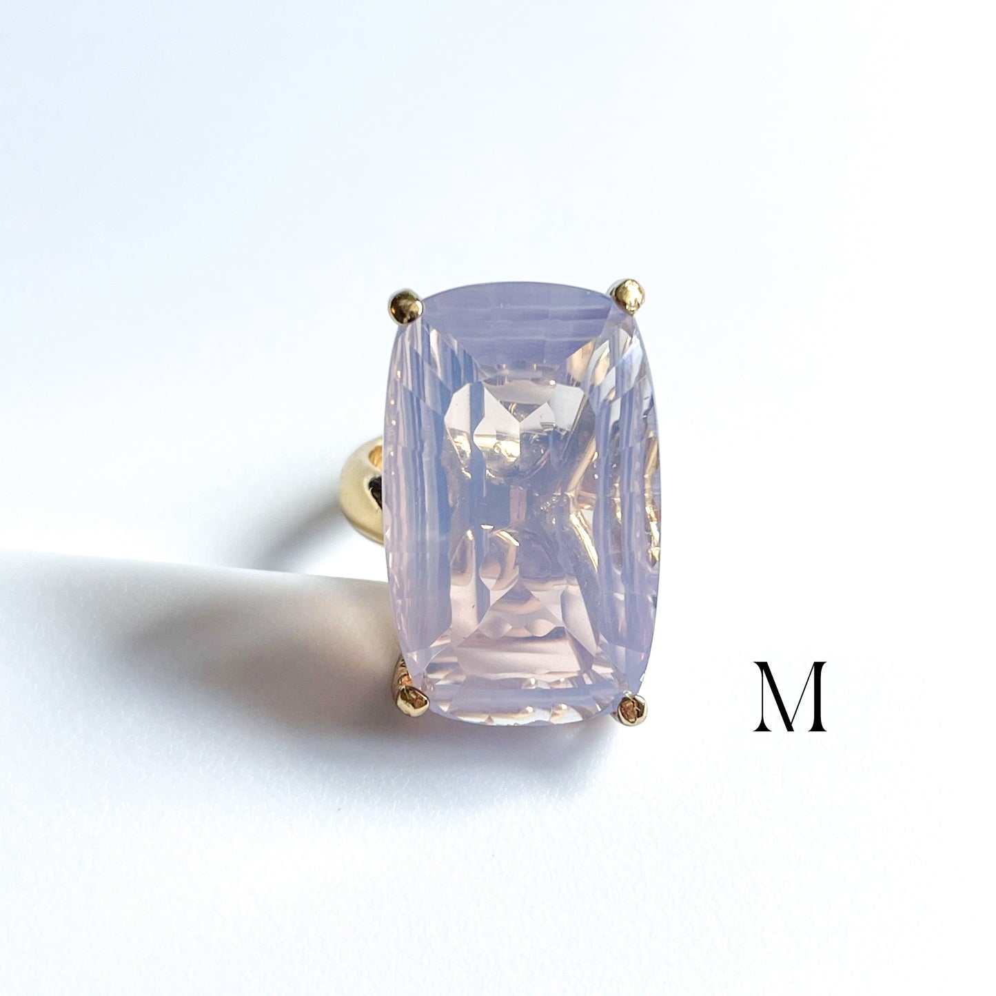 Lavender Quartz Prong Ring - Alchemia