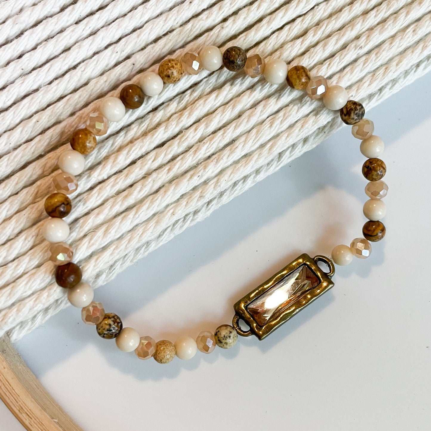 Bar Stretch Bracelet - Dainty Grunge