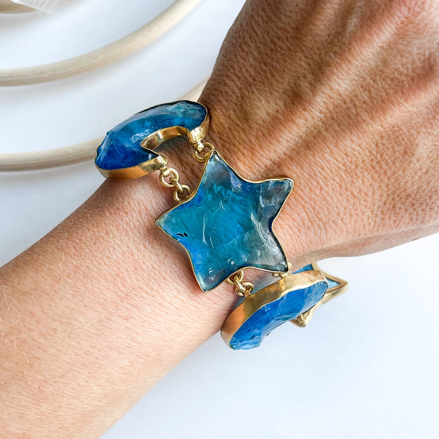 Blue Moon & Star Bracelet - Alchemia
