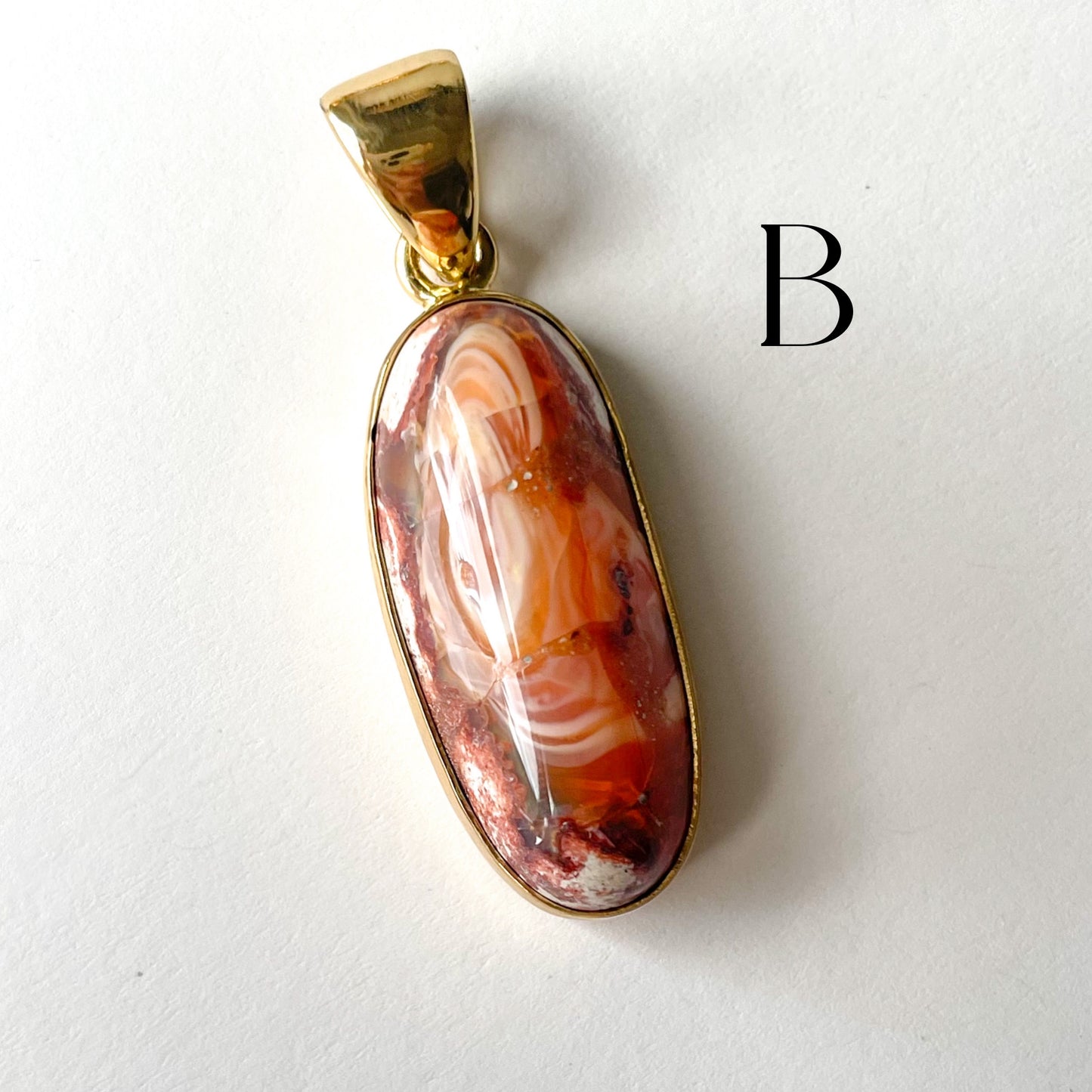 Mexican Fire Opal Pendant - Alchemia
