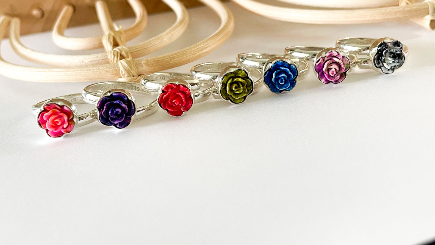 Resin Rose Collection - Both Metals