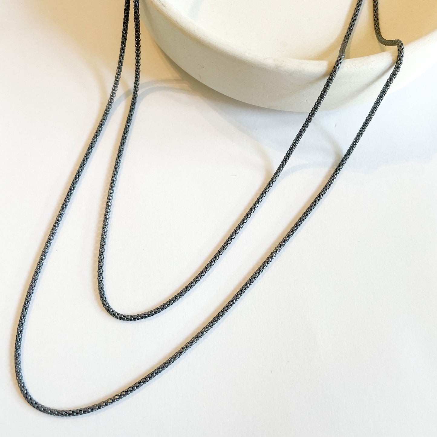 Black Matte Popcorn Chain