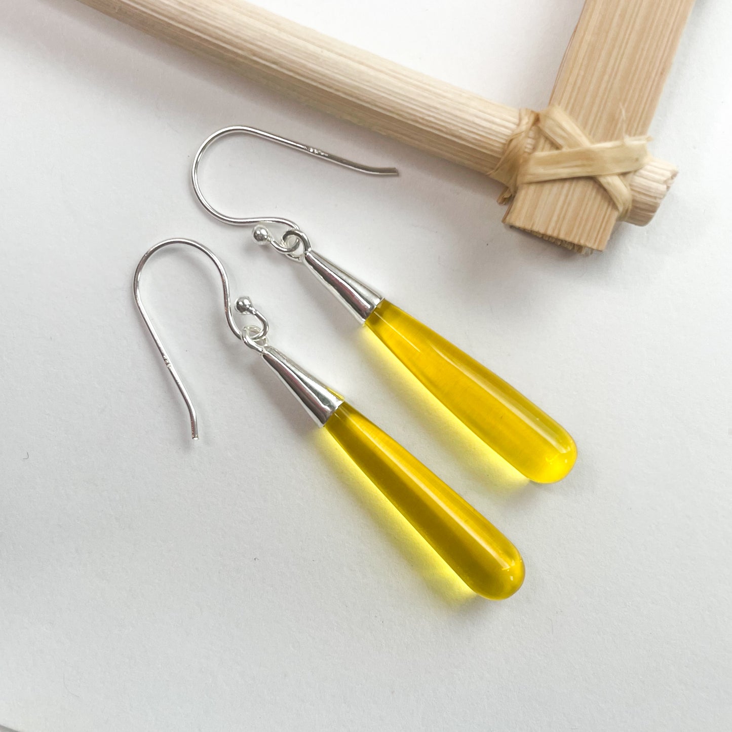 Variety of Color Drop Earrings - Both Metals