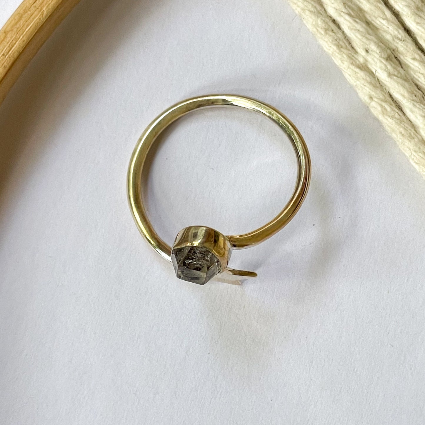 Shooting Star & Stones Bypass Ring - Solid Sterling Silver