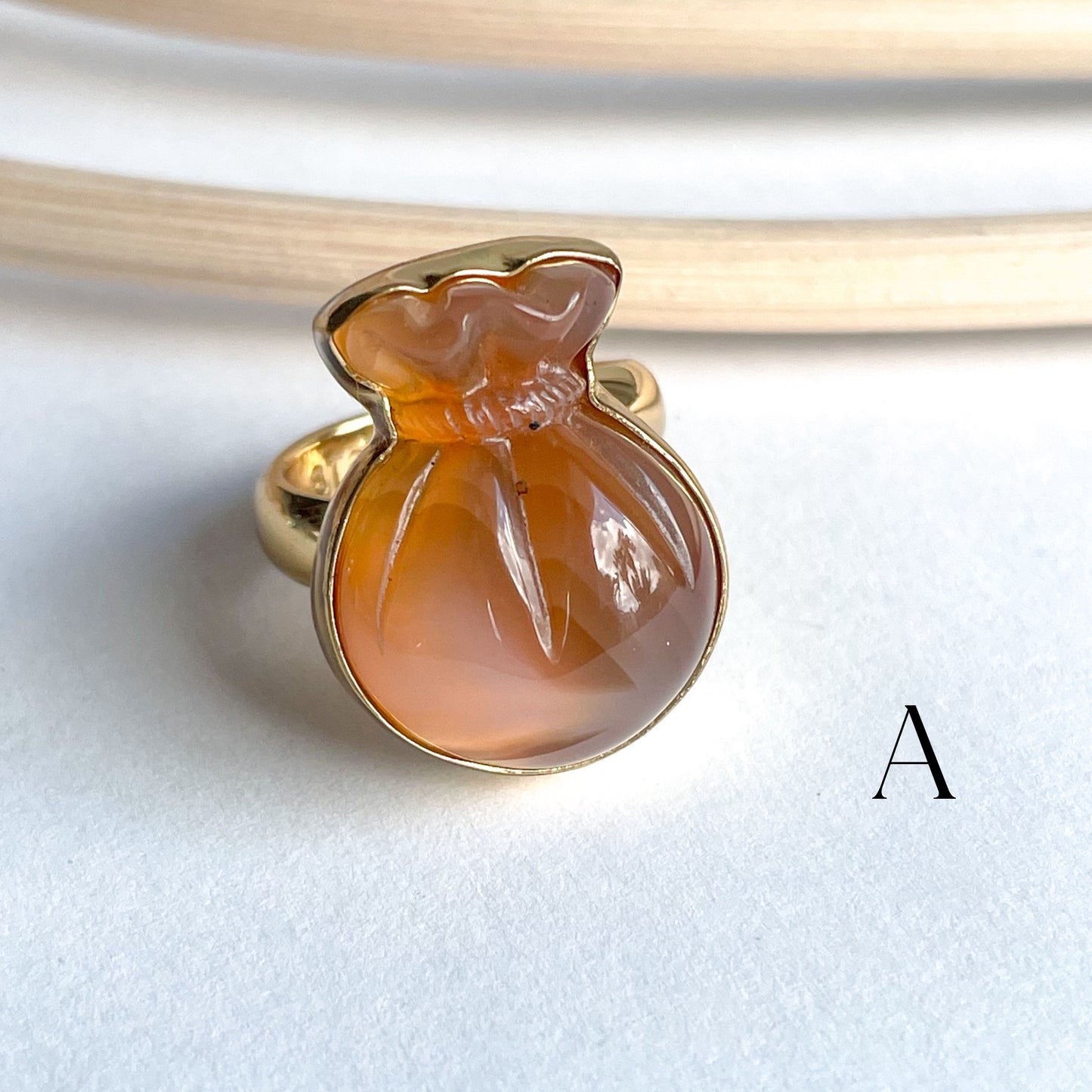 Agate Money Bag Feng Shui Ring & Pendant - Alchemia